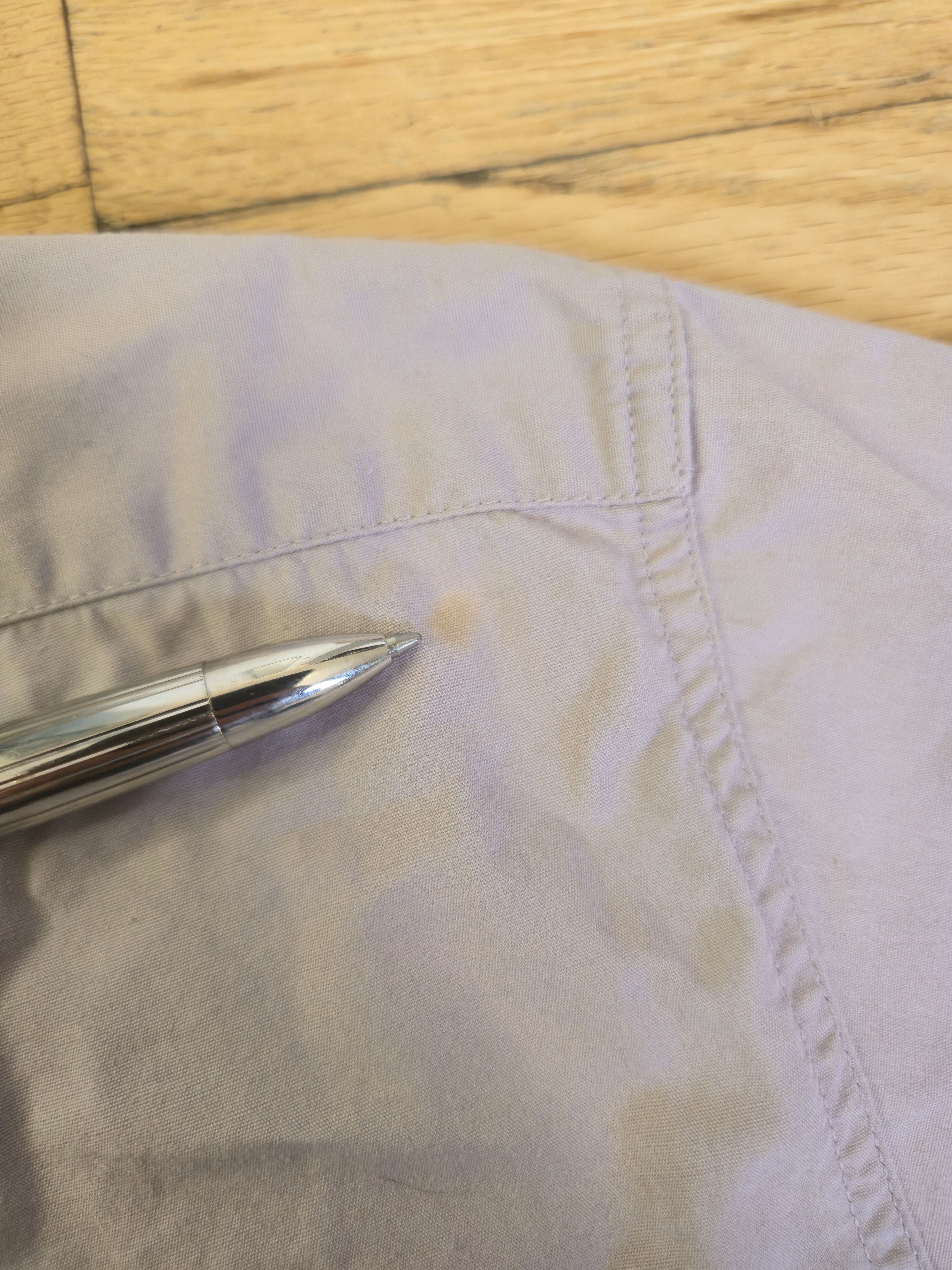 Dries Van Noten Dries Van Noten Lavender Poplin Button Shirt Size US L / EU 52-54 / 3 - 6 Thumbnail