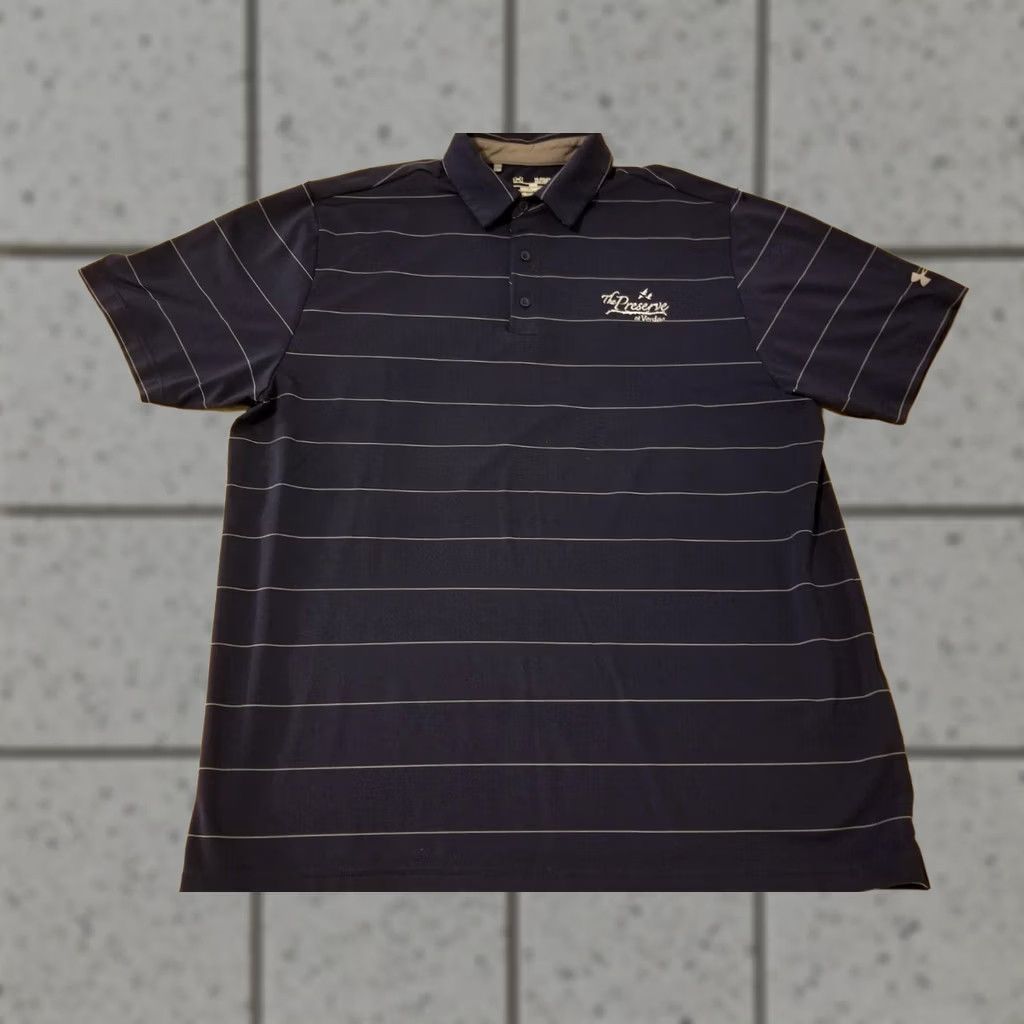 Under Armour Mens Under Armour Polo Shirt XL Navy Blue Athletic Golf Size US XL / EU 56 / 4 - 1 Thumbnail