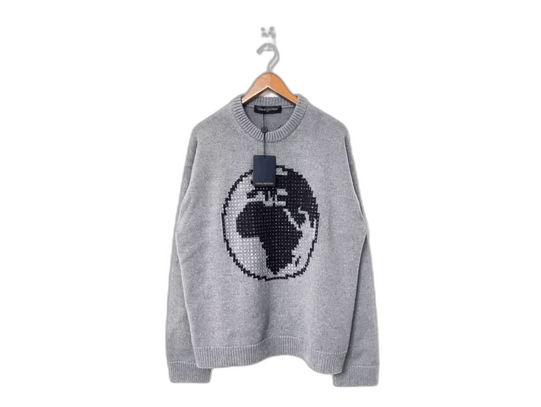 Louis Vuitton Louis Vuitton Earth Sweater with Rhinestones Size US L / EU 52-54 / 3 - 1 Thumbnail