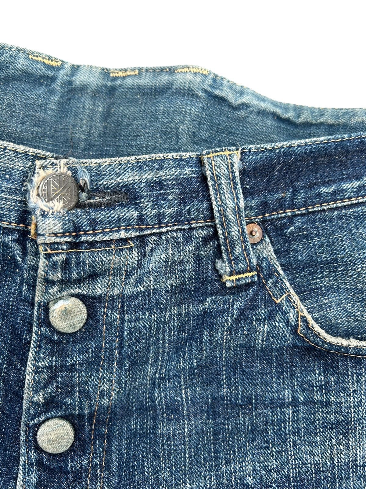 Maison MIHARA YASUHIRO MIHARAYASUHIRO X SUGAR CANE Selvedge Distressed Denim Jeans Size US 36 / EU 52 - 7 Thumbnail