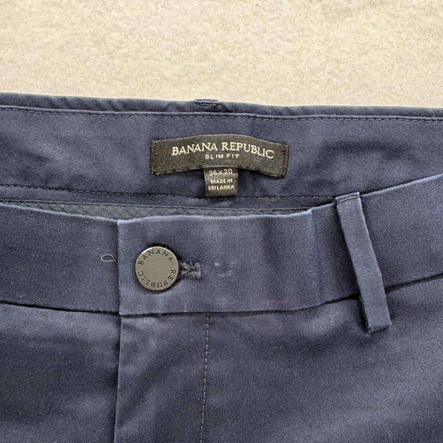 Banana Republic Banana Republic Pants Mens 36x28 Blue Core Temp Chino Slim Fit Stretch Casual Pants Size US 36 / EU 52 - 4 Thumbnail
