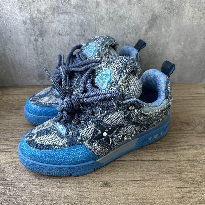 Louis Vuitton Louis Vuitton Skate Fashion Sneakers in Gray-Blue -2508 Size US 8.5 / EU 41-42 - 1 Thumbnail
