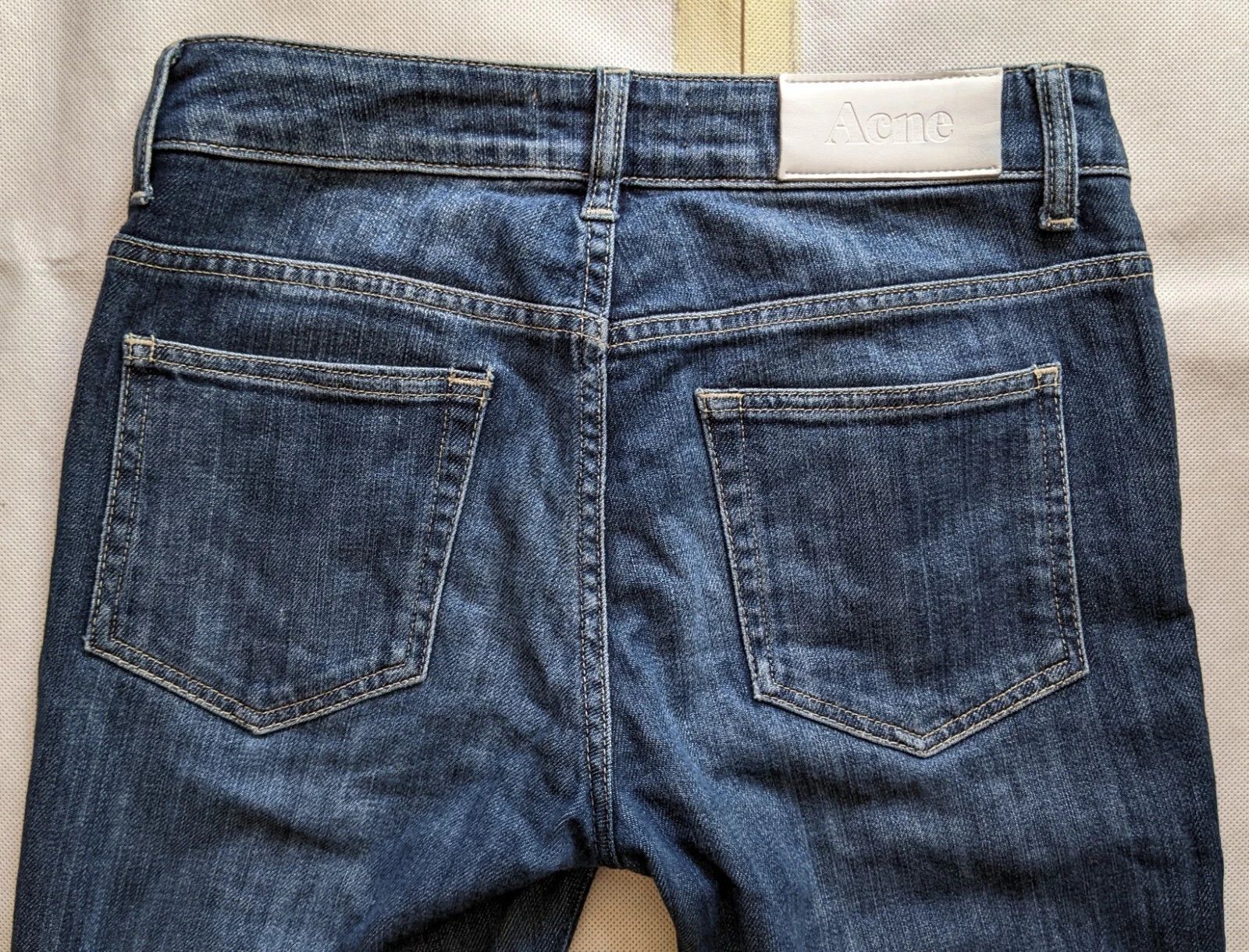 Other Acne Hex Pure Jeans 27/32 Dark Blue Stretch Made in Albania Size 27" / US 4 / IT 40 - 10 Thumbnail