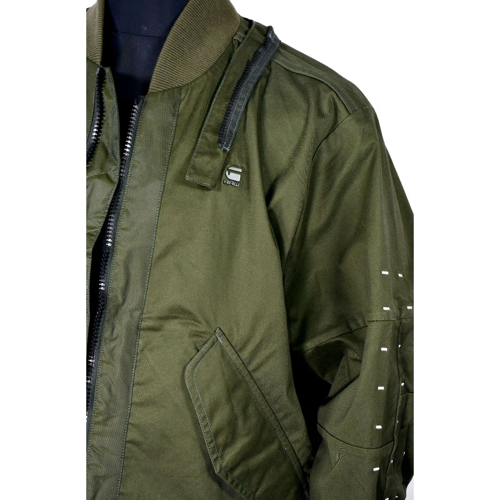G-Star G-Star Raw MS Submarine Rackam Bomber Jacket Mens XL Green Jacket Size US XL / EU 56 / 4 - 2 Thumbnail