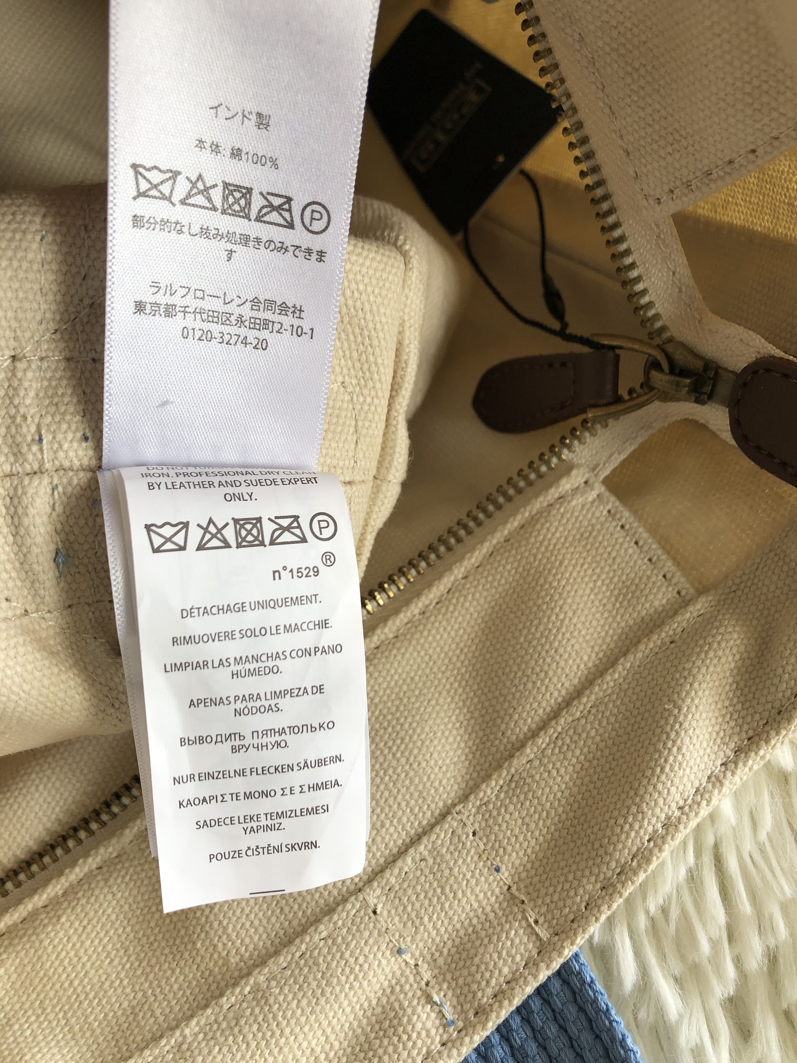 Polo Ralph Lauren Polo Ralph Lauren Small Canvas Polo Bear Tote Bag Size ONE SIZE - 8 Thumbnail