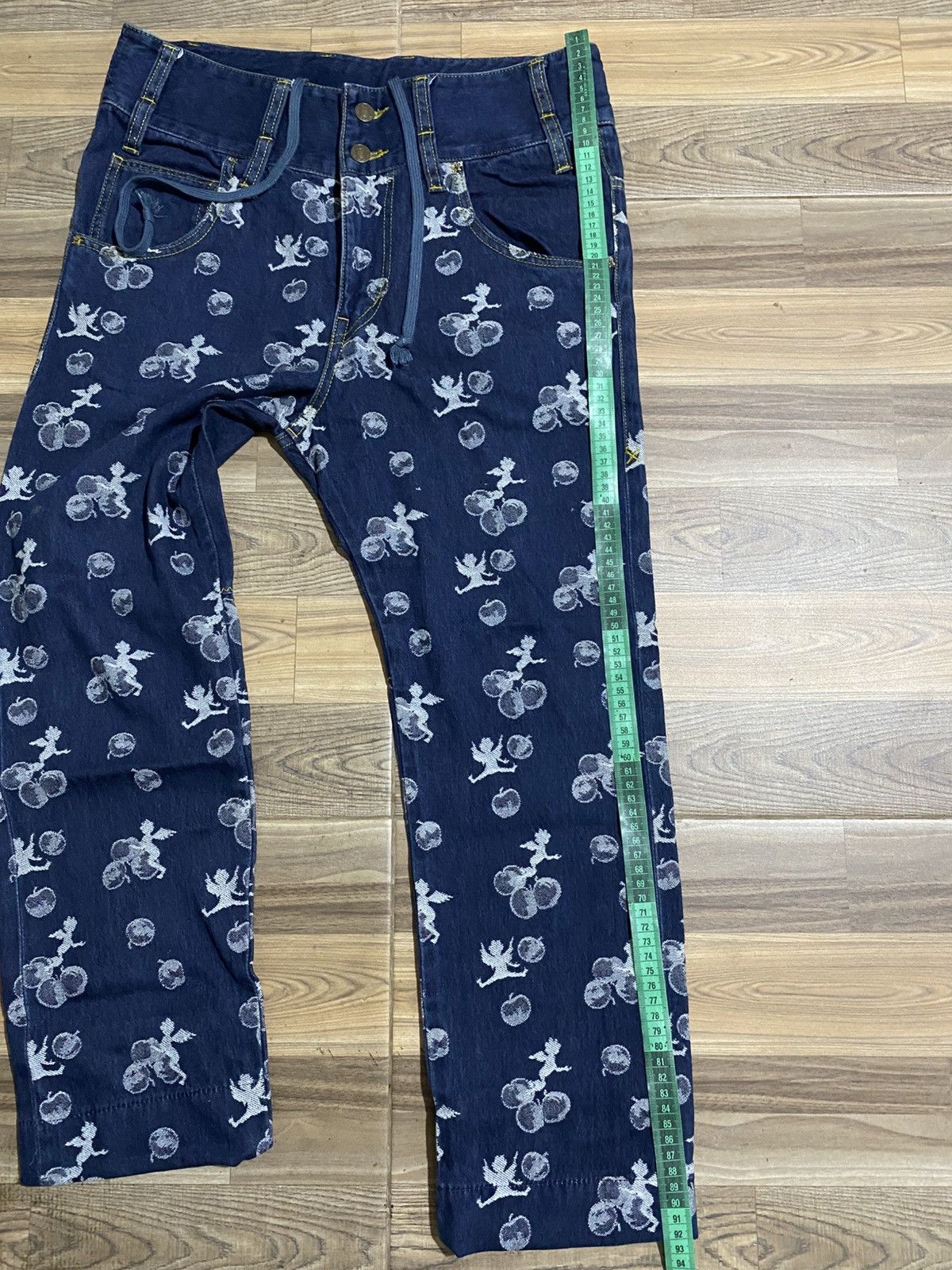 Frapbois × Issey Miyake × Japanese Brand 🇯🇵 FRAPBOIS CHERRY PRINT JEANS Size US 30 / EU 46 - 13 Thumbnail