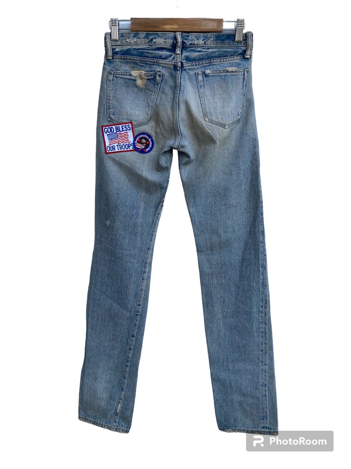 Hysteric Glamour × Japanese Brand ❗️NeedGone❗️D.M.G Patchwork Inspired Hysteric Selvedge Jeans Size US 28 / EU 44 - 2 Thumbnail