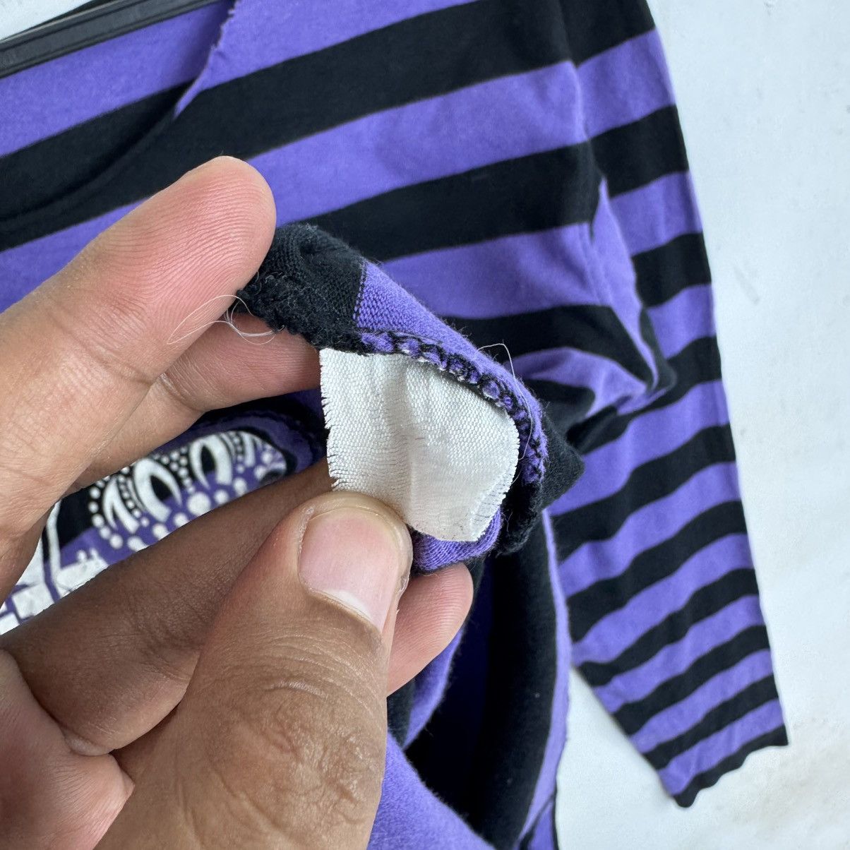 Japanese Brand HellcatPunks Seditionaries Border Stripe Shirts Size S / US 4 / IT 40 - 4 Thumbnail