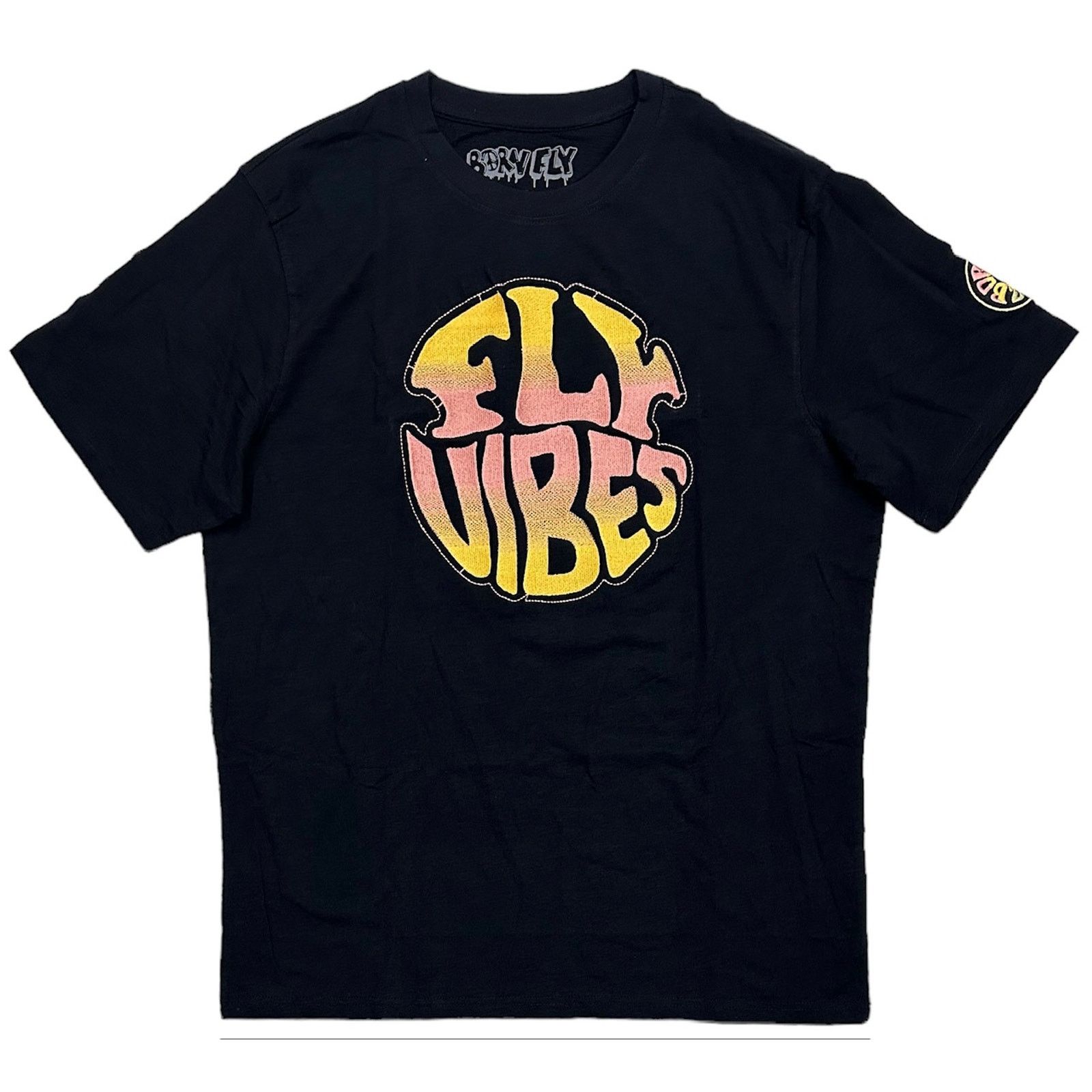Born Fly Born Fly Men's Fly Vibes Embroidered Premium Tee T-Shirt Size US XL / EU 56 / 4 - 1 Thumbnail