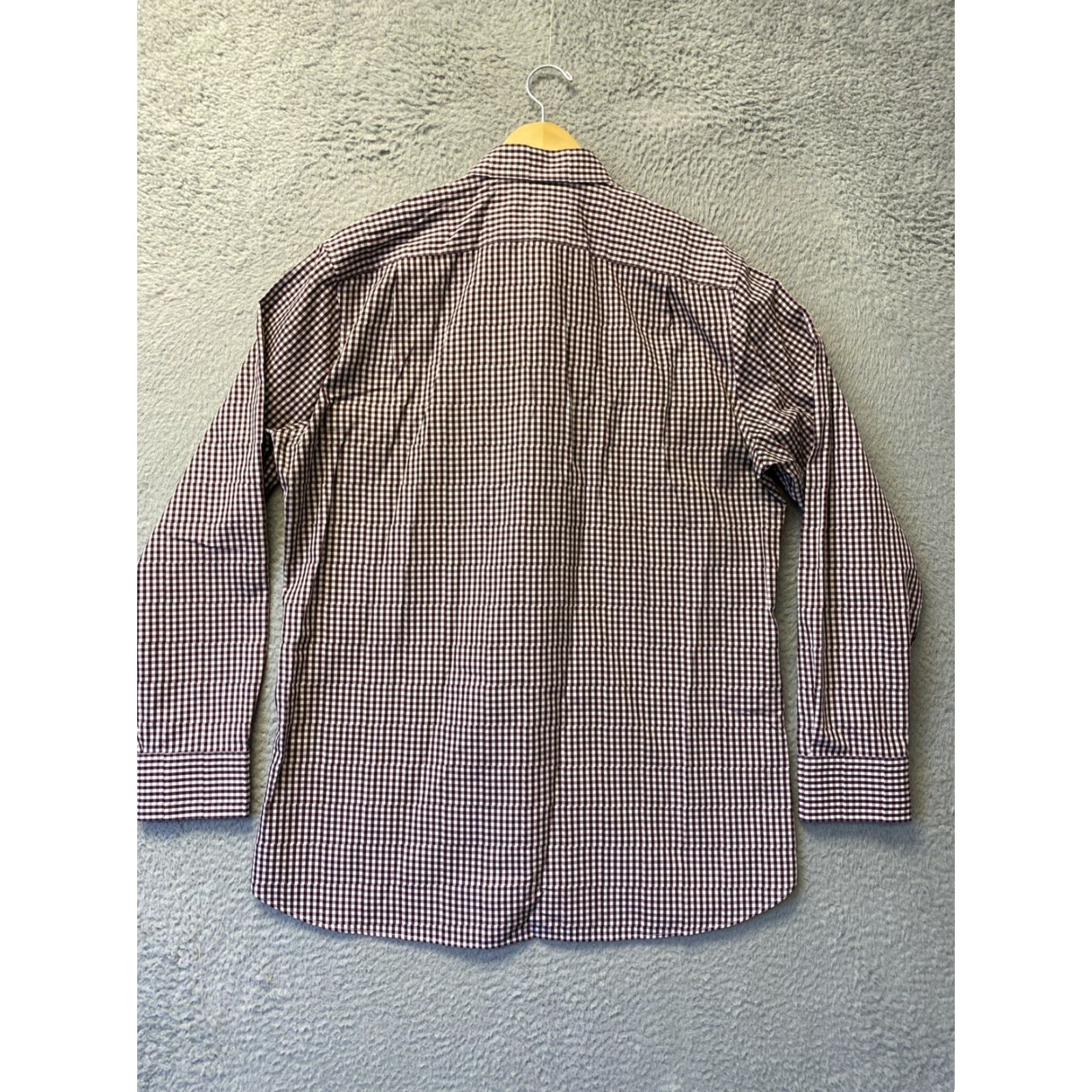 Bonobos Bonobos Shirt Button-Up Long Sleeve Red Slim Fit M Cotton Check Classic Preppy Mens Size US M / EU 48-50 / 2 - 8 Thumbnail