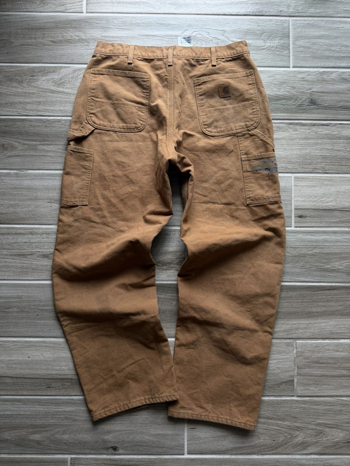 Carhartt Vintage Carhartt Cargo Carpenter Pants Size 36x32 Tan/Brown Size US 36 / EU 52 - 7 Thumbnail