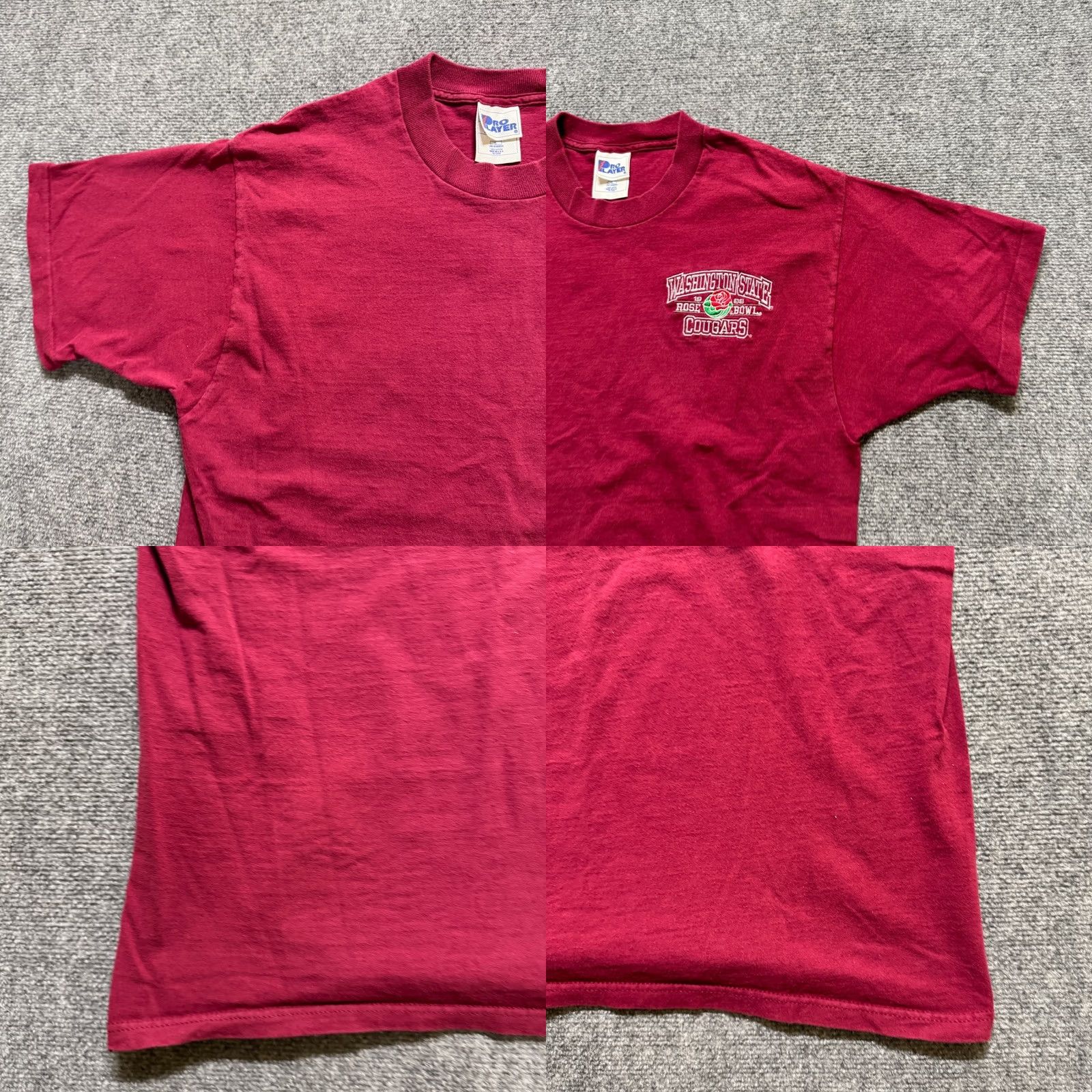 Pro Player VTG Washington State T-Shirt Pro Player Men Large 1998 Rose Bowl Single Stitch Red Size US L / EU 52-54 / 3 - 8 Thumbnail