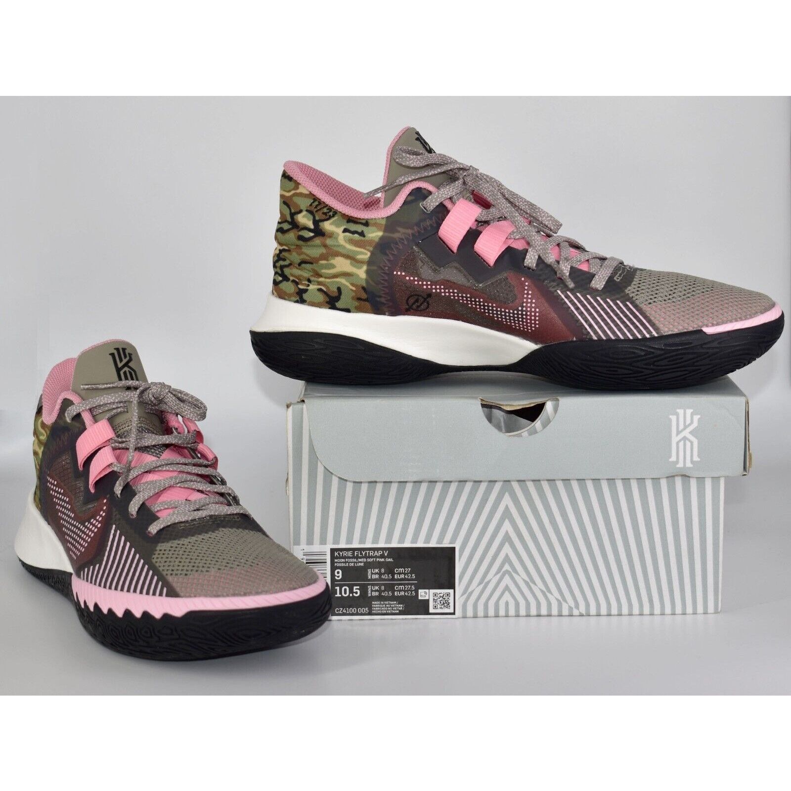 Nike B8 NIB NIKE KYRIE FLYTRAP V Moon Shoes CZ4100-005 Size 9 Size US 9 / EU 42 - 1 Thumbnail