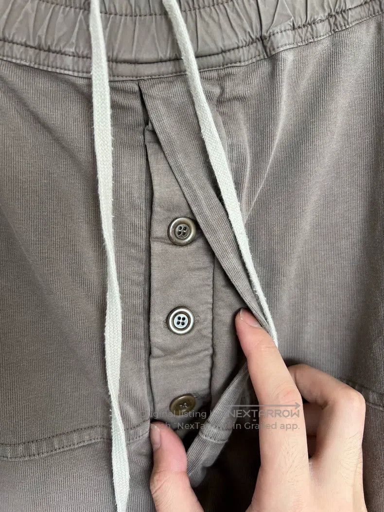 Rick Owens RICK OWENS size L Ribbon gray drawstring cuffed droopy wai Size US 27 - 3 Thumbnail