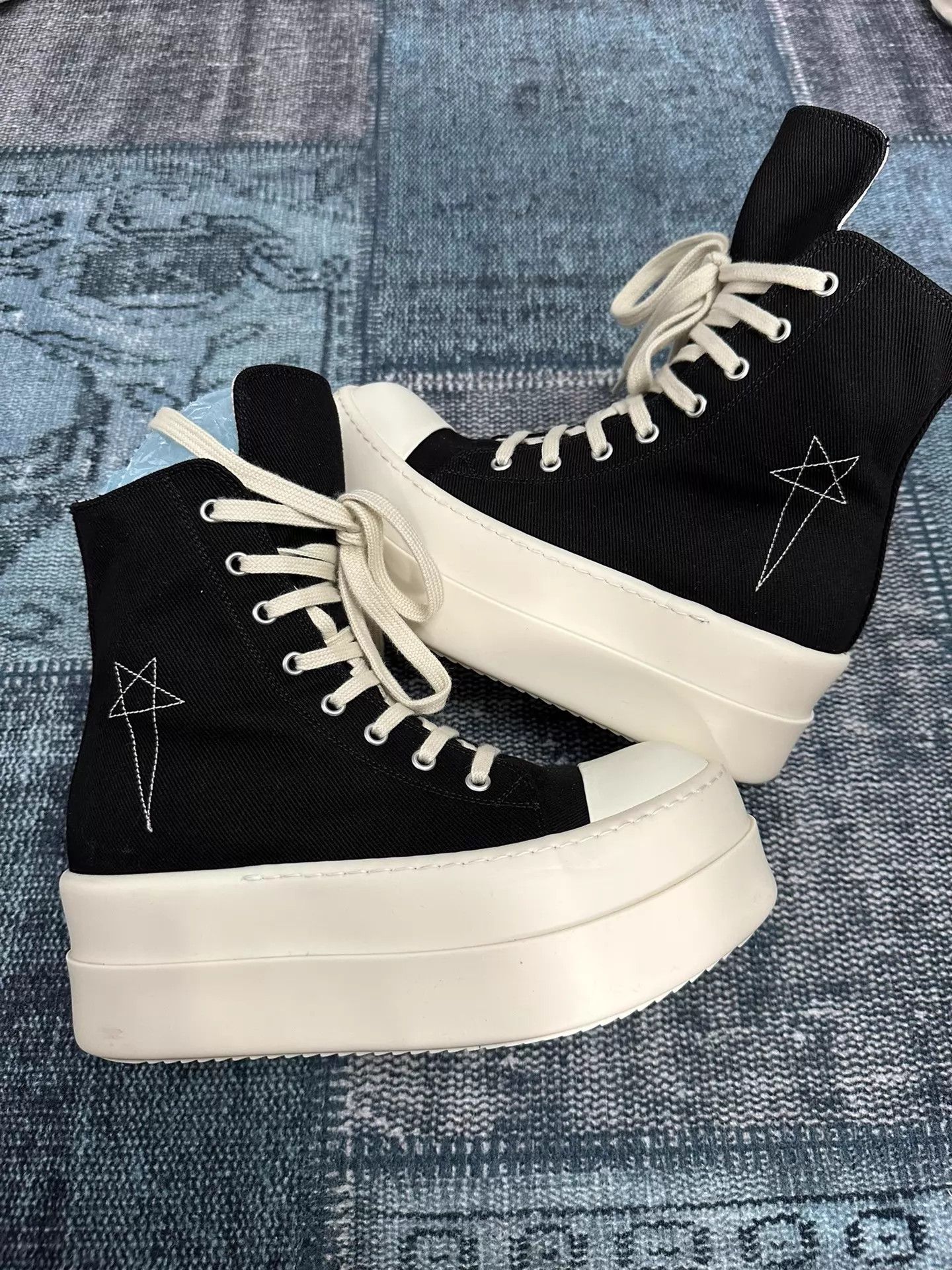 Rick Owens Rick Owens High Top Thick Sole 37.5 Worn Once Size US 7 / IT 37 - 4 Thumbnail
