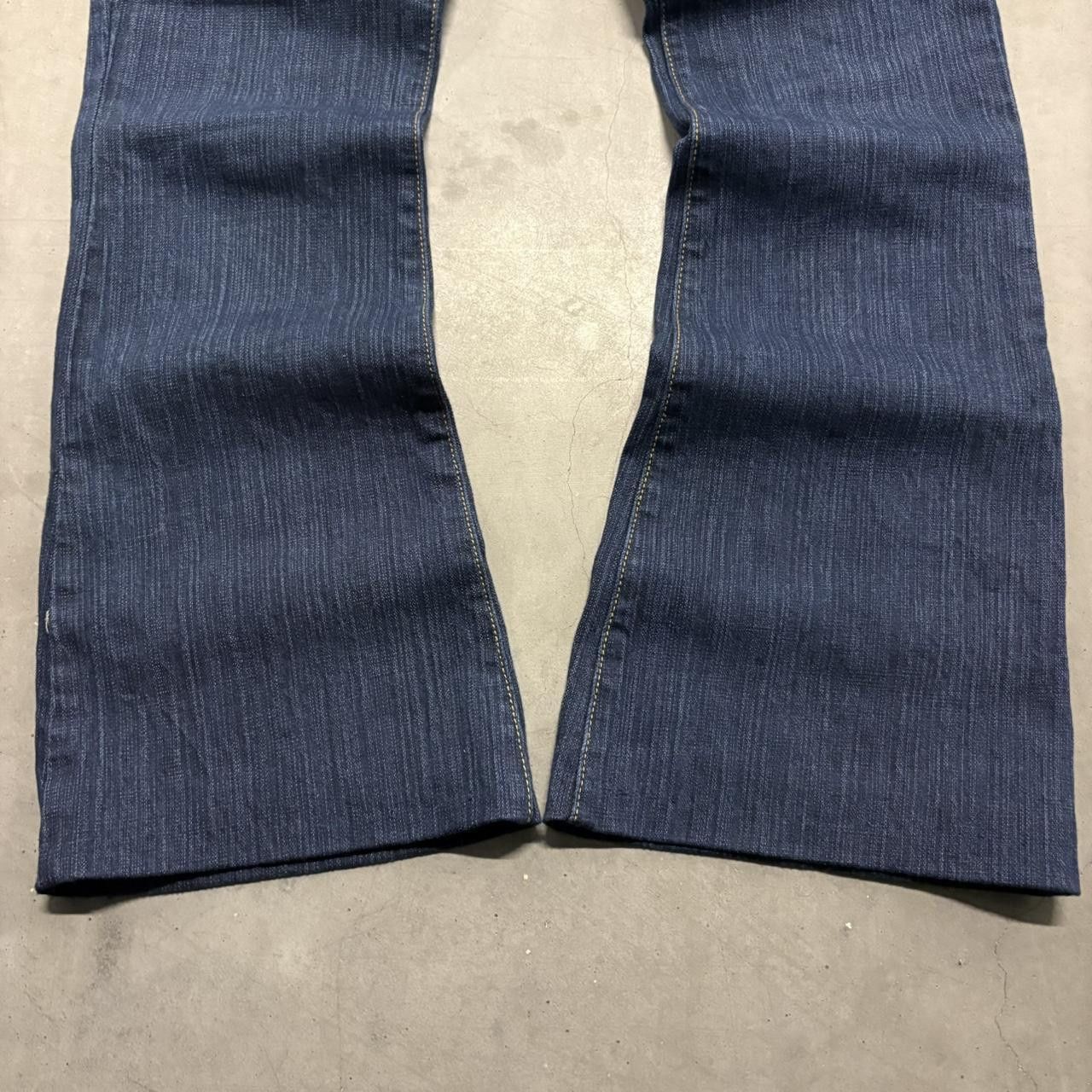 Vintage Crazy Vintage Y2K/2000s Flared Dark Blue Wash Denim Jeans! Size US 28 / EU 44 - 3 Thumbnail