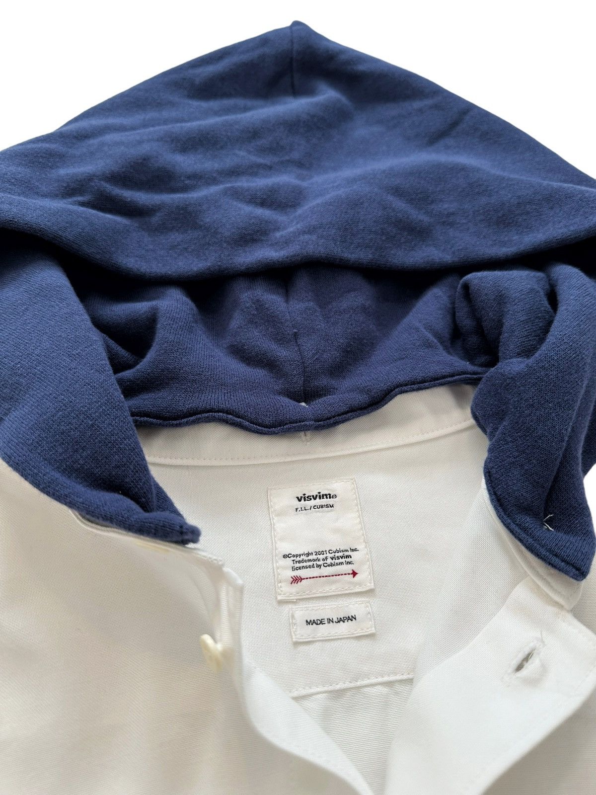 Visvim Sz1 Navy Hooded Ingall Shirt Size US S / EU 44-46 / 1 - 2 Thumbnail
