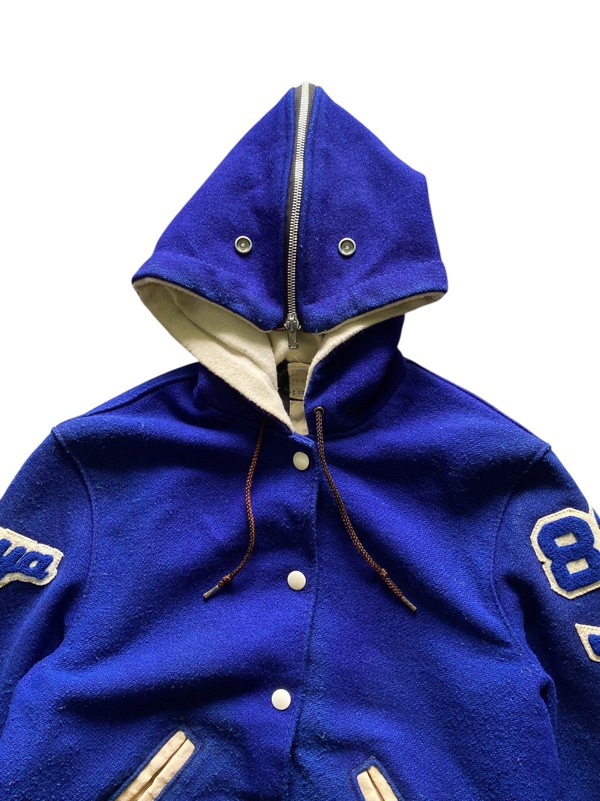 Delong Vtg 70s Delong Wool Varsity Blue Jacket Size US S / EU 44-46 / 1 - 3 Thumbnail