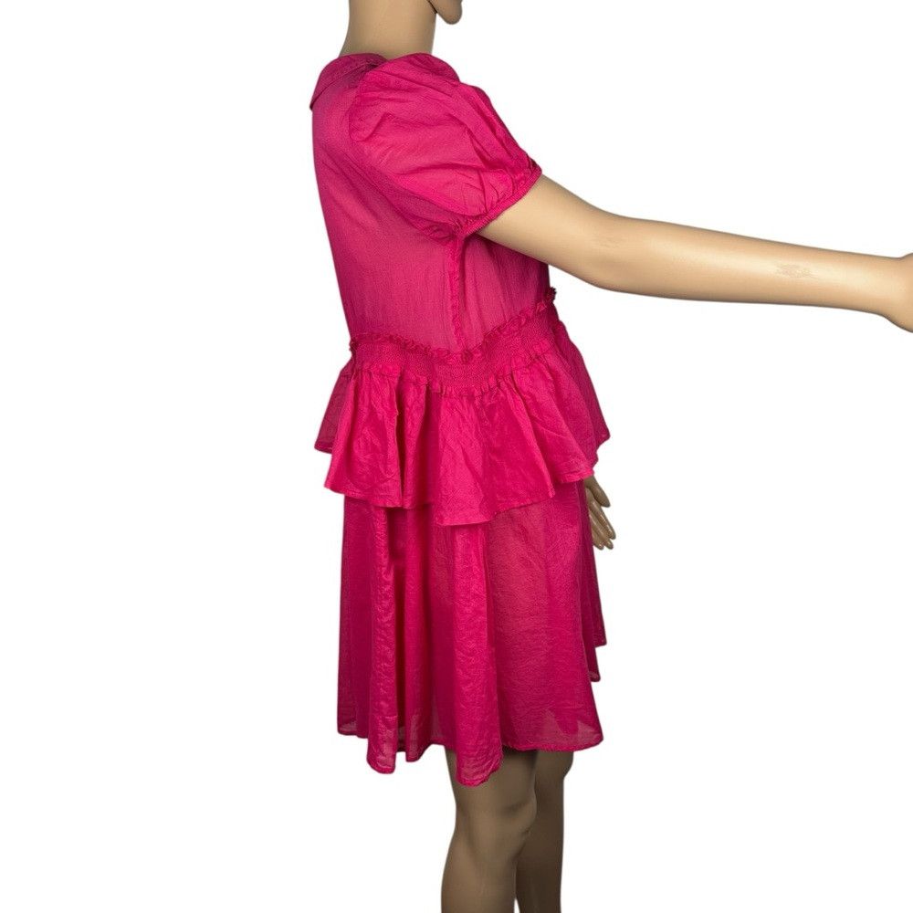 Other New Kimchi Blue Maria Collared Pink Cotton Mini Dress Size Size XS / US 0-2 / IT 36-38 - 4 Thumbnail