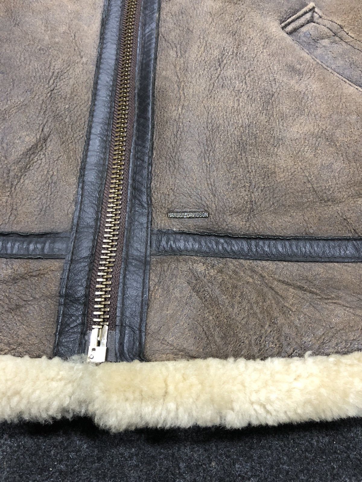 Harley Davidson HD LEATHER SUPER RARE !! Size US S / EU 44-46 / 1 - 11 Thumbnail