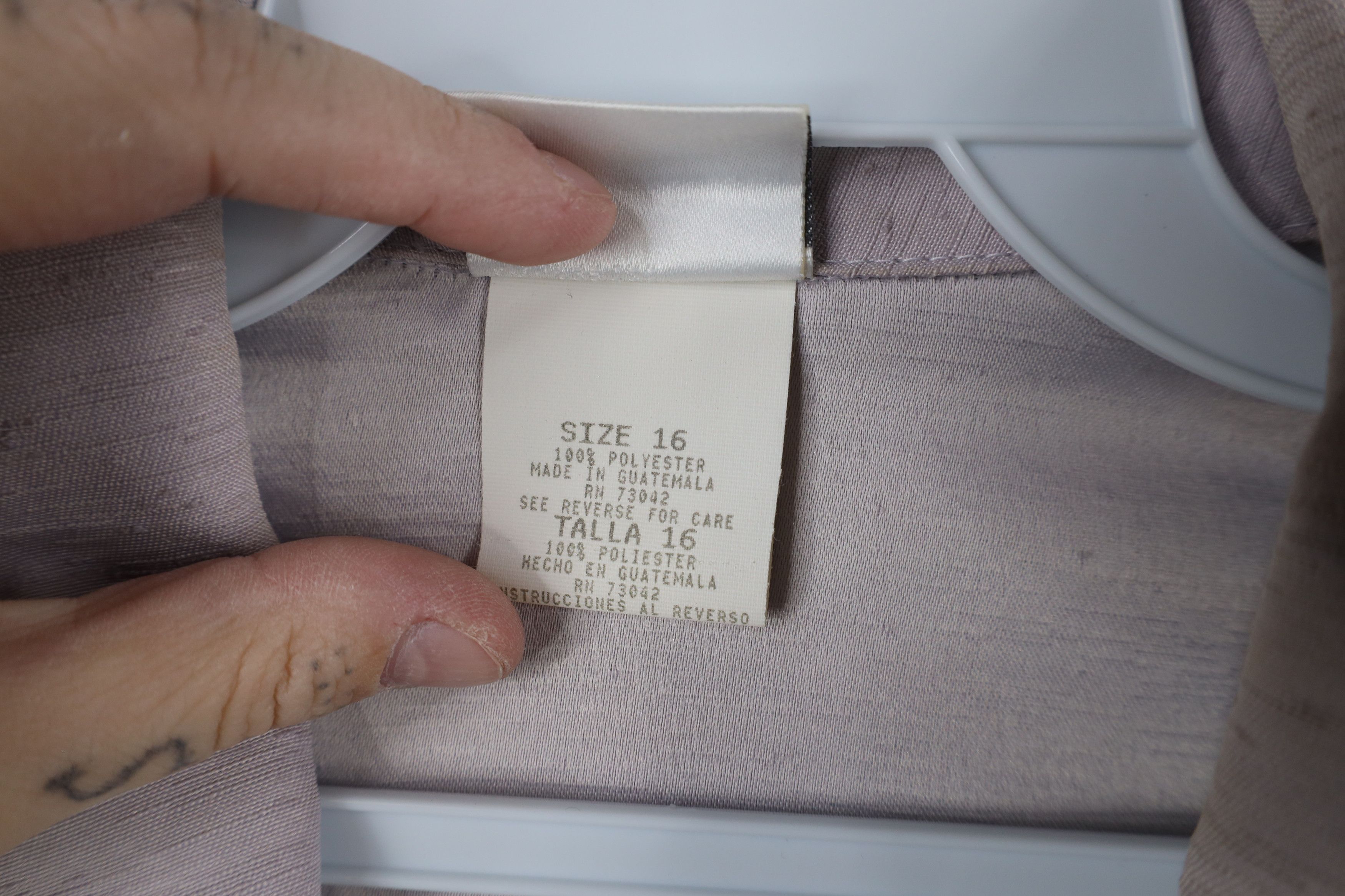 Vintage Vintage 90s Streetwear Button Blazer Suit Coat Jacket Lilac Size XXL / US 16-18 / IT 52-54 - 11 Thumbnail