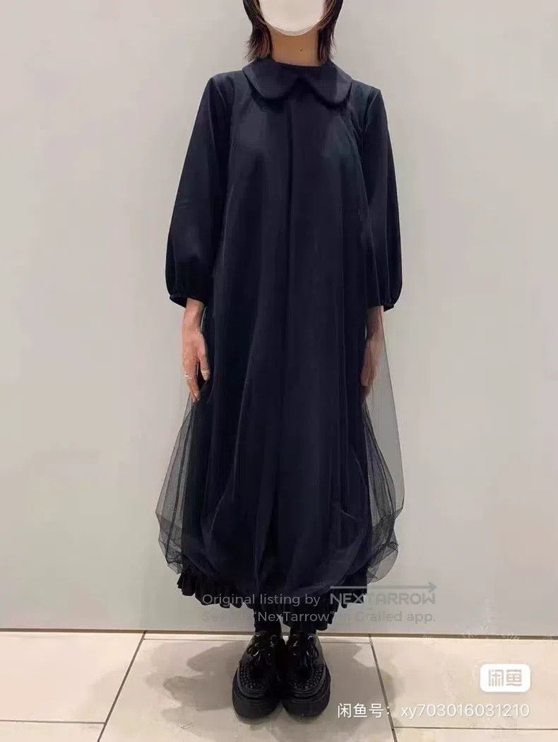 Comme des Garcons Comme Des Garcons Black lace pleated dress Size XS / US 0-2 / IT 36-38 - 1 Thumbnail