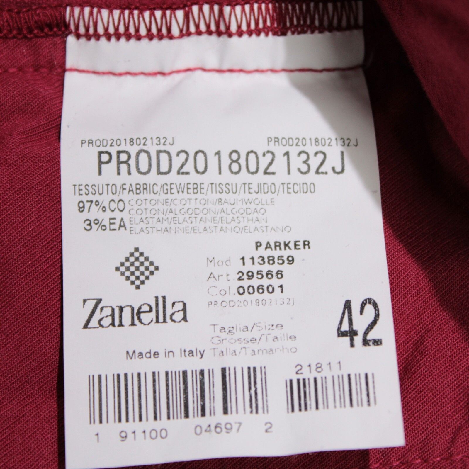 Zanella Zanella New with tags Chino Size 42 US In Red Size US 42 / EU 58 - 5 Thumbnail