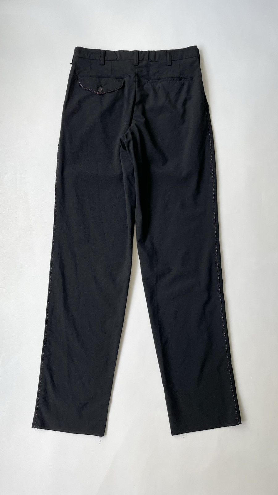 Comme des Garcons S/S 04 Black/Contrast Pink Stitch Trousers Size US 30 / EU 46 - 9 Thumbnail