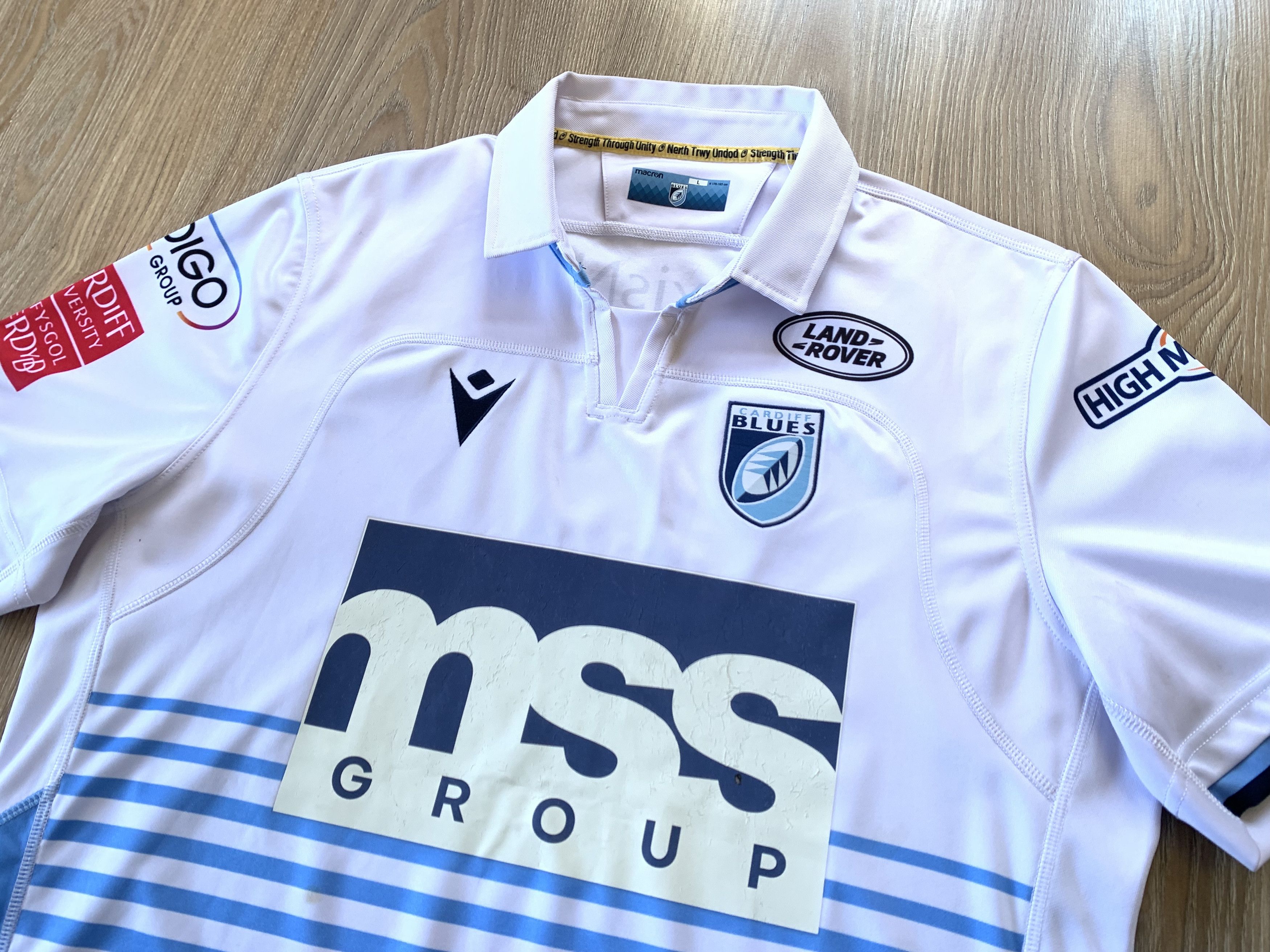 Macron Cardiff Blues Macron Rugby Kit Top Jersey Size US L / EU 52-54 / 3 - 4 Thumbnail