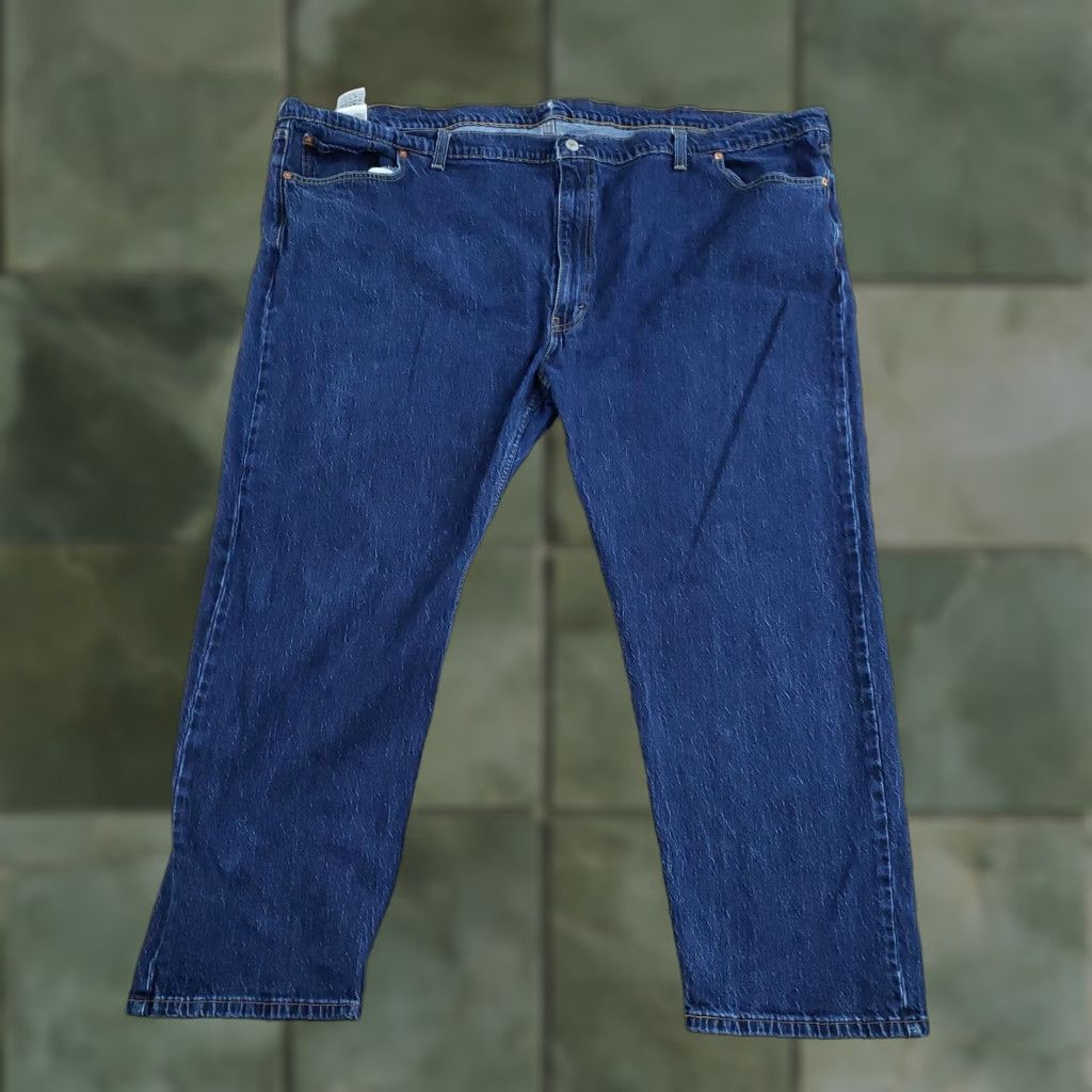 Levi's Levi's 502 Jeans Mens Tapered Fit Blue Denim Stretch Casual Size US 38 / EU 54 - 1 Thumbnail