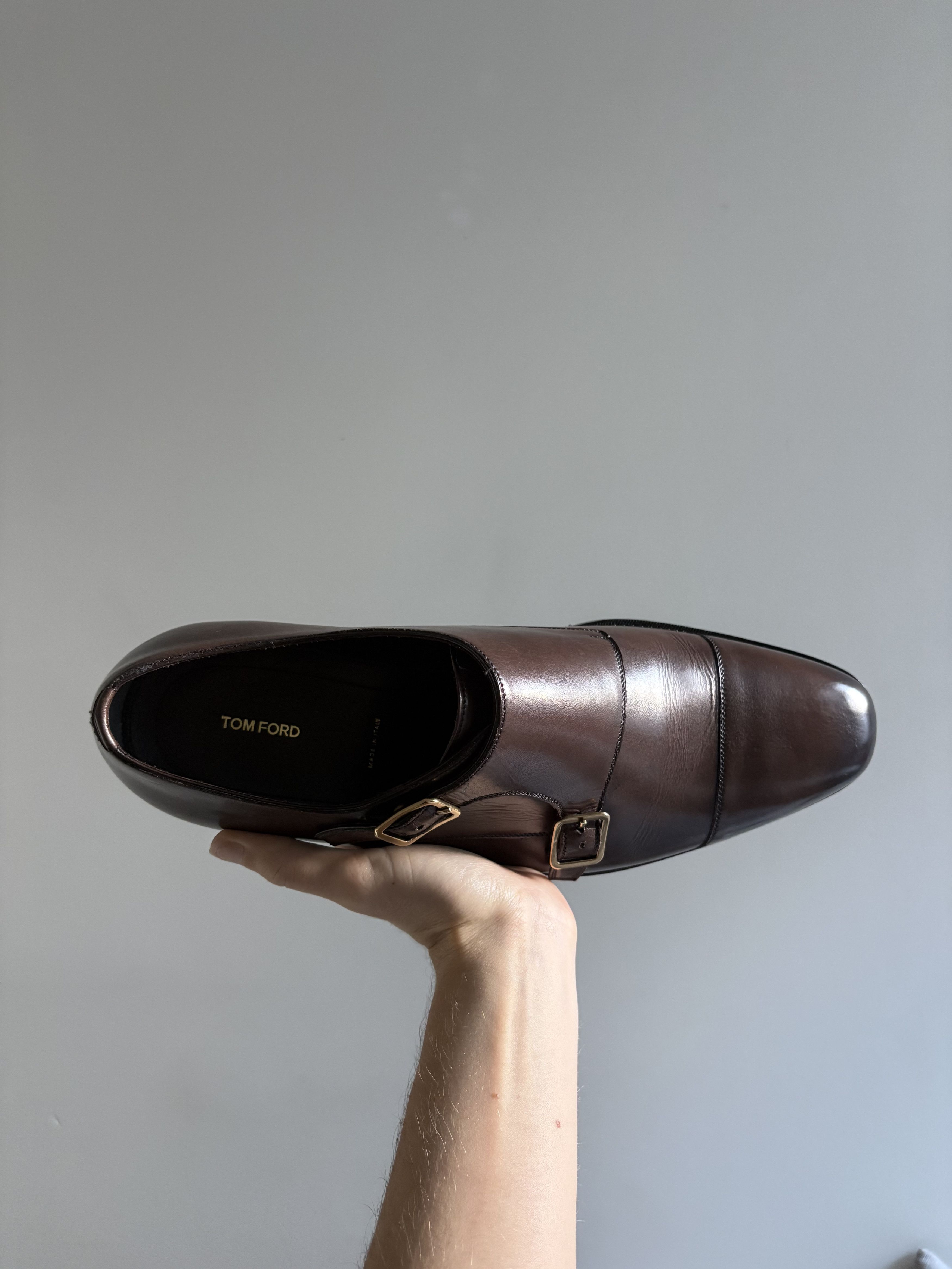 Tom Ford Tom Ford Double Monk Brown Dress Shoe Size US 11 / EU 44 - 6 Thumbnail