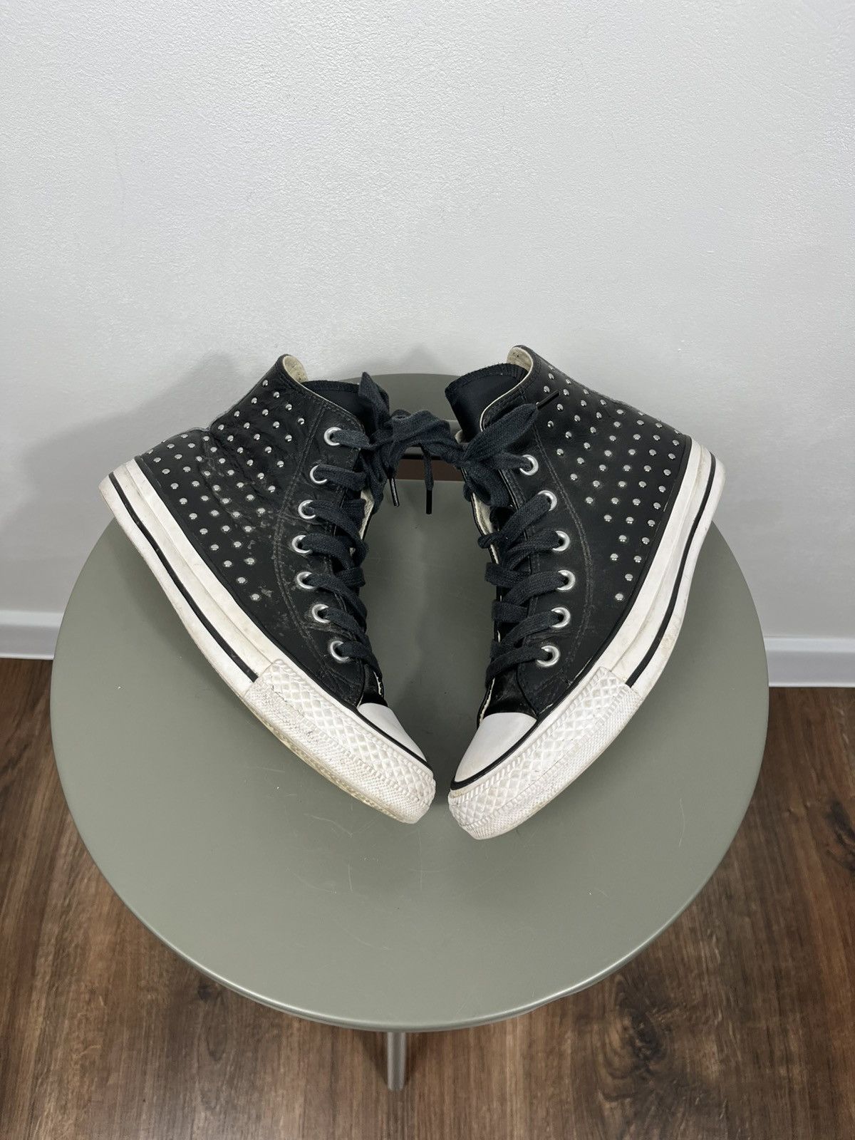 Converse Chuck Taylor All Star Leather Studded High Top 37.5