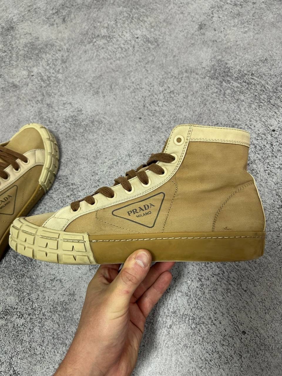 Prada Prada Casetta Wheel High Top Sneaker Shoes 2tg158 luxury y2k Size US 9 / EU 42 - 11 Thumbnail