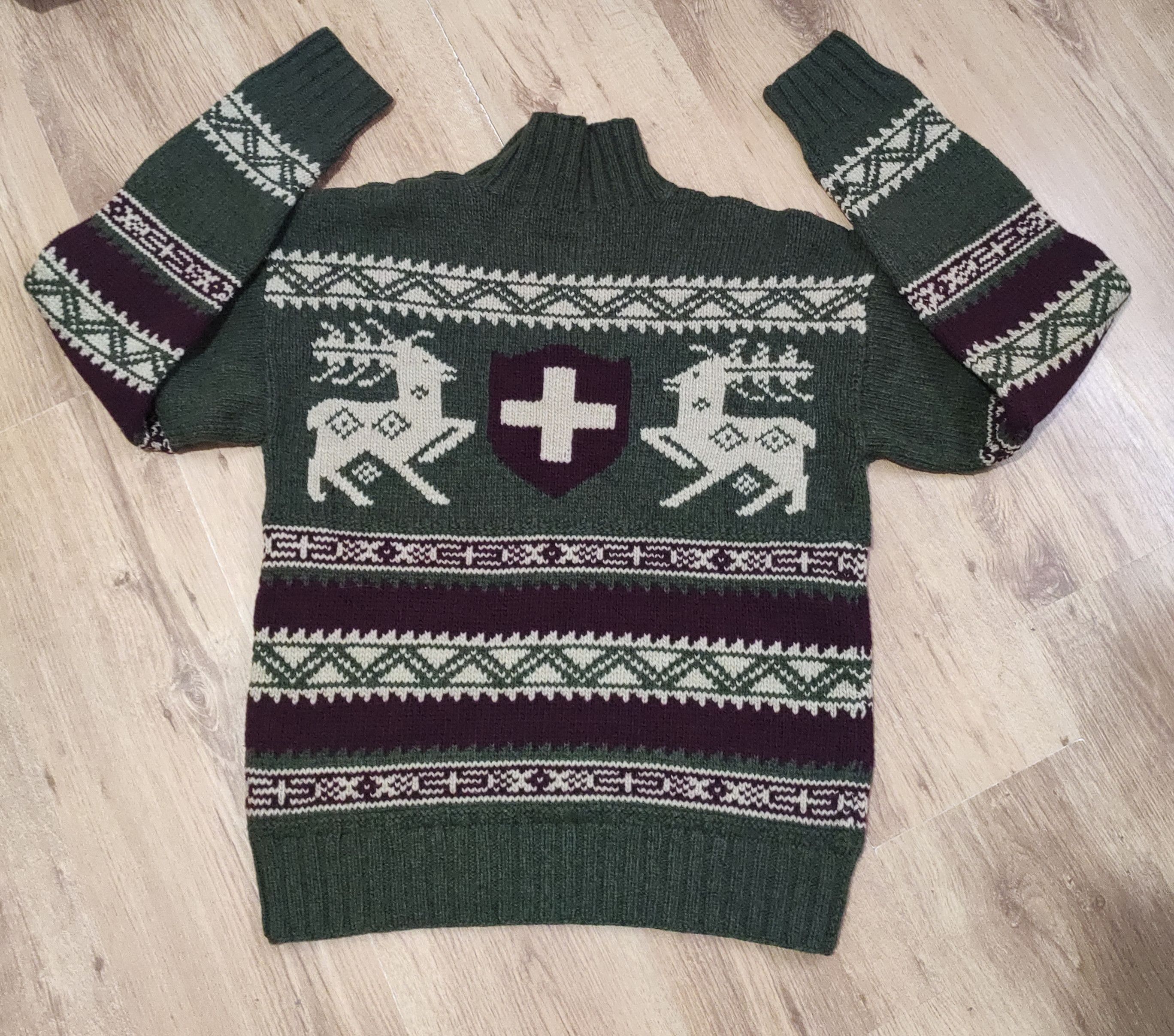 Polo Ralph Lauren × Vintage Men's vintage Polo Ralph Lauren wool hand knit sweater M Size US M / EU 48-50 / 2 - 8 Thumbnail