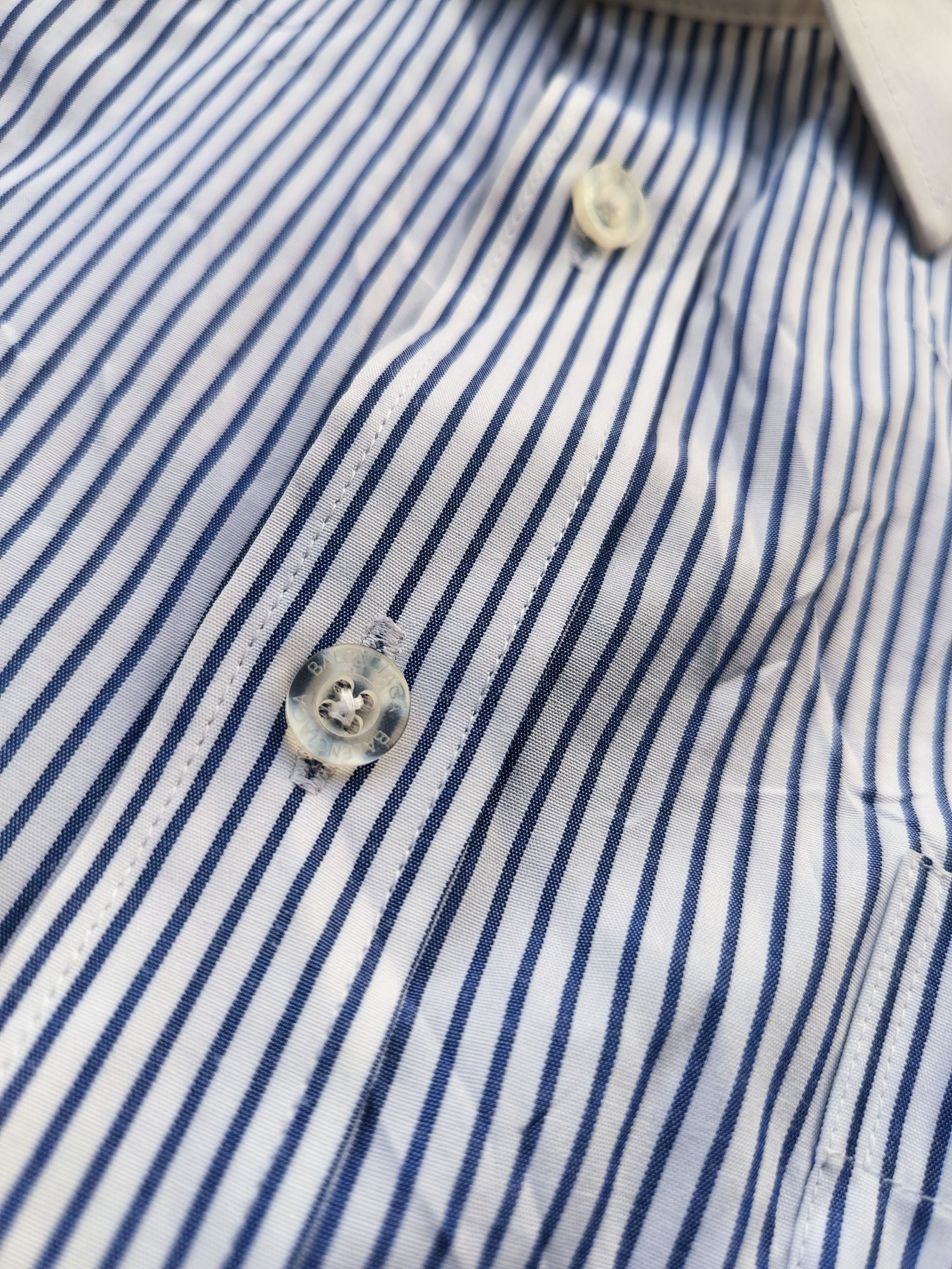 Balenciaga Vintage Balenciaga Stripe Shirt Size US L / EU 52-54 / 3 - 5 Thumbnail