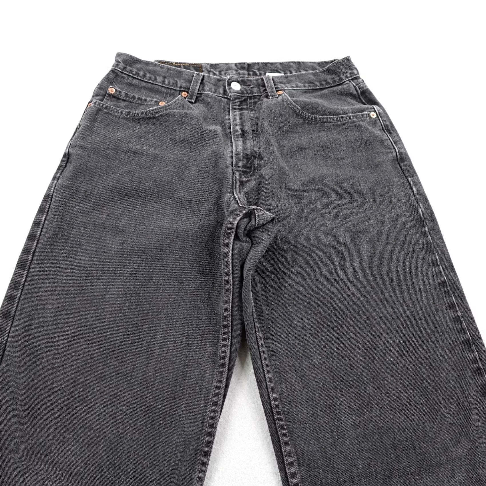 Levi's VINTAGE Levi's Jeans Mens 34x32 Black Denim 550 Relaxed Fit Baggy Skater Y2K 2000 Size US 34 / EU 50 - 2 Thumbnail