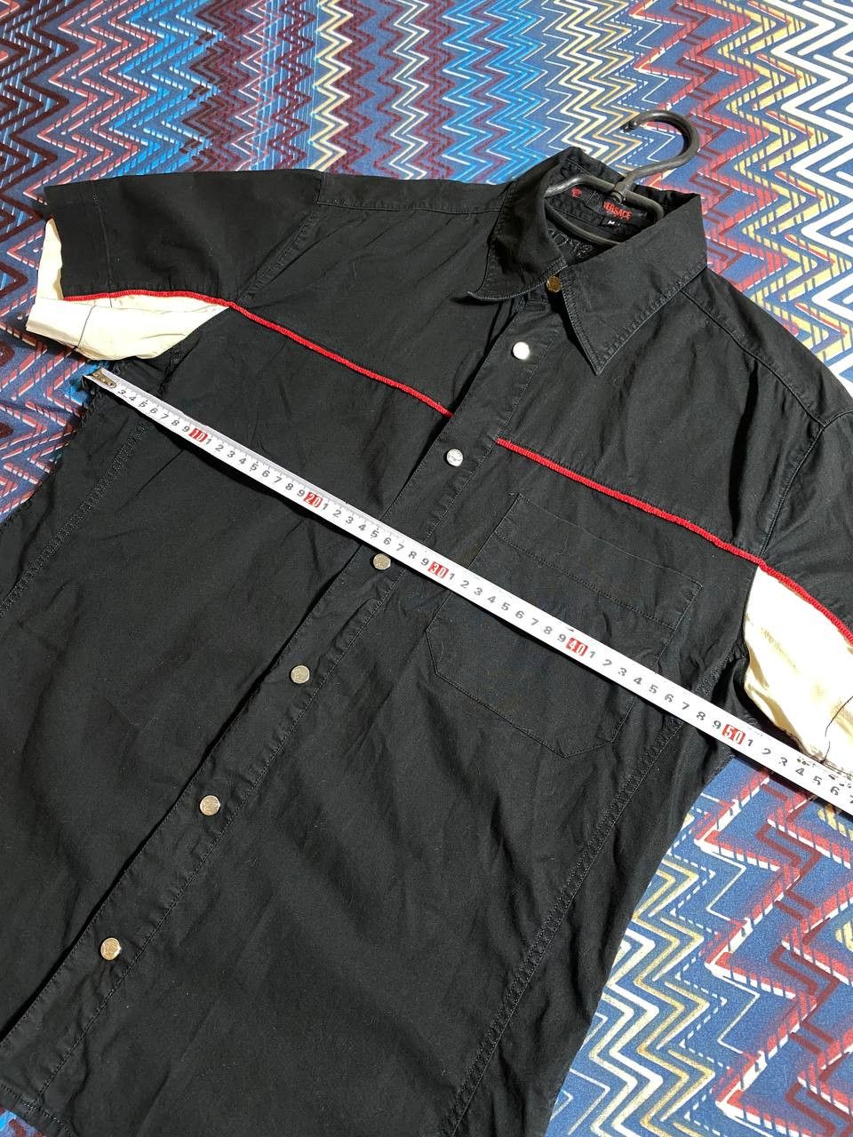 Versace Vintage Y2K shirt Versace black luxury big logo streetwear Size US M / EU 48-50 / 2 - 17 Thumbnail