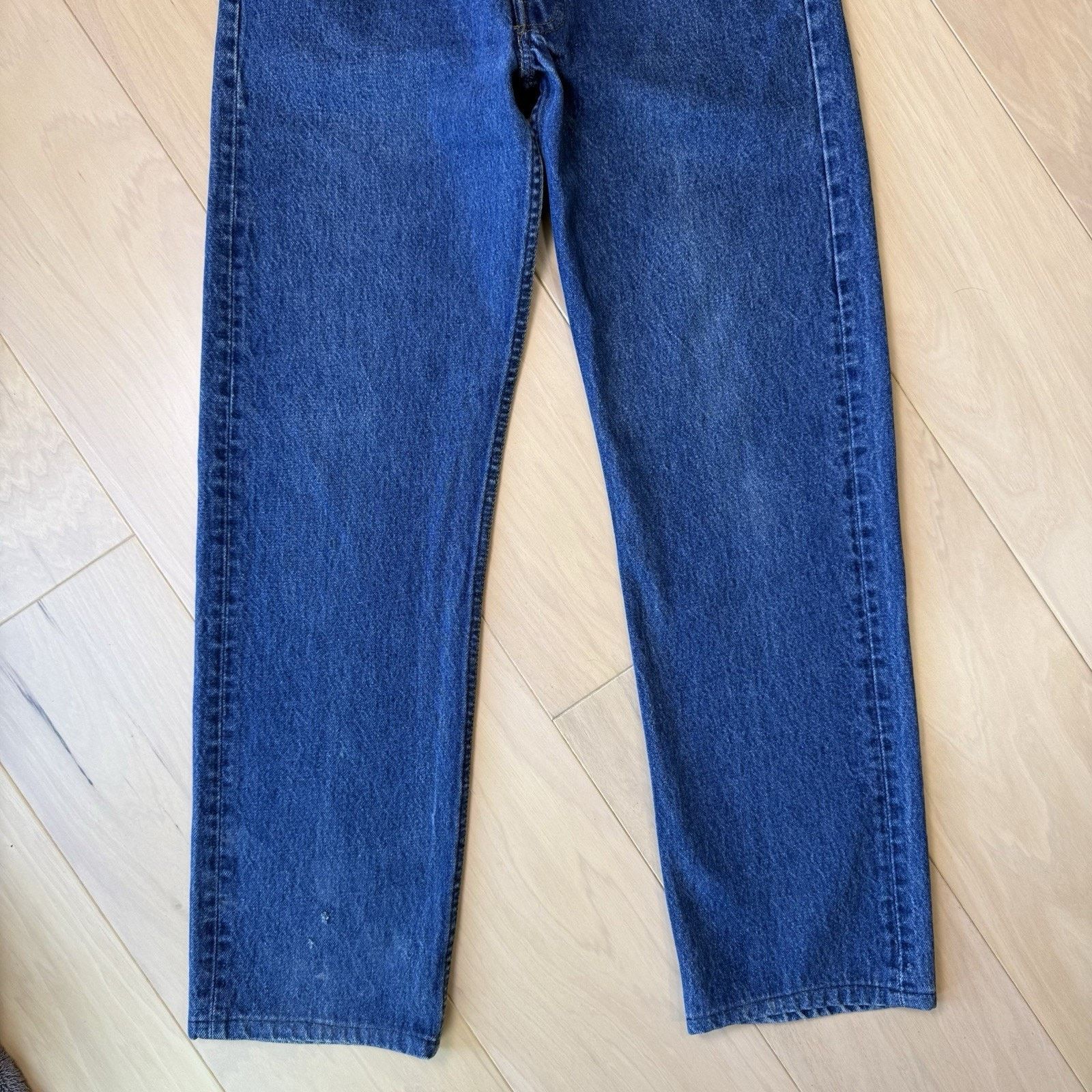 Levi's Vintage Levis 501 Jeans 29 Blue Dark Wash Straight Leg 80s Size US 29 - 4 Thumbnail