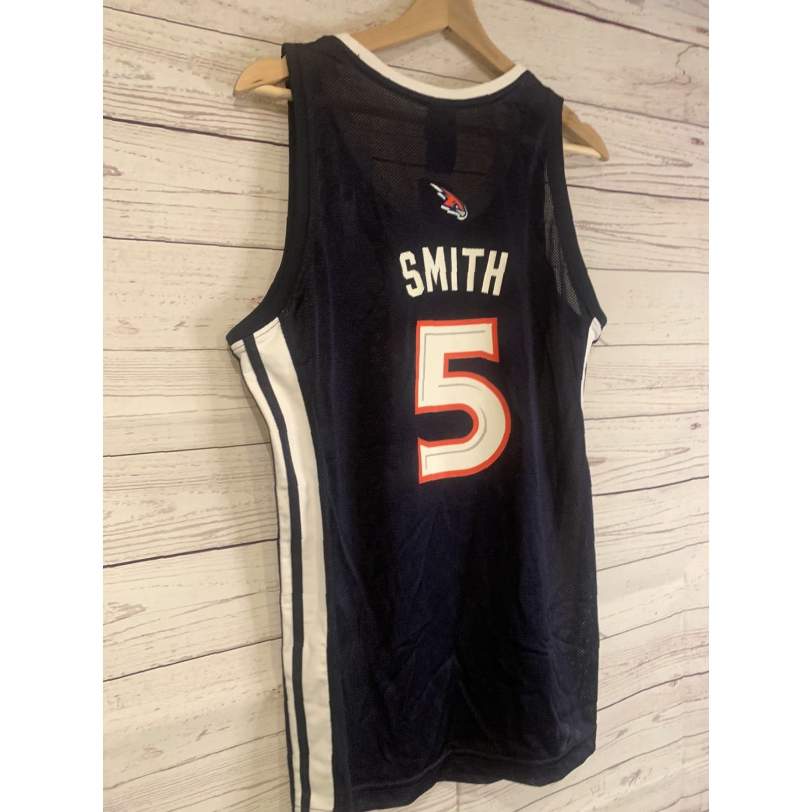 Adidas NEW Adidas NBAforHer Atlanta Hawks #5 Josh Smith Navy Blu Jersey XL Women Tank Size XL / US 12-14 / IT 48-50 - 5 Thumbnail