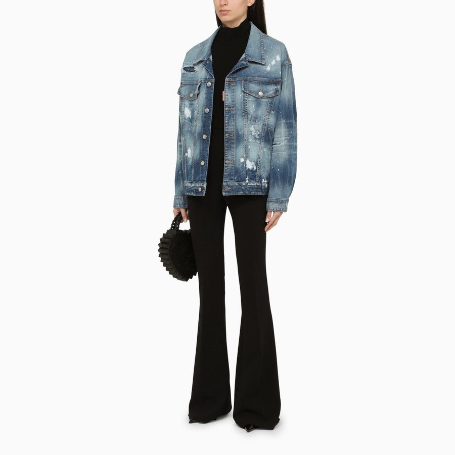Dsquared2 o1d2blof0824 Denim Jackets in Blue Size S / US 4 / IT 40 - 2 Thumbnail