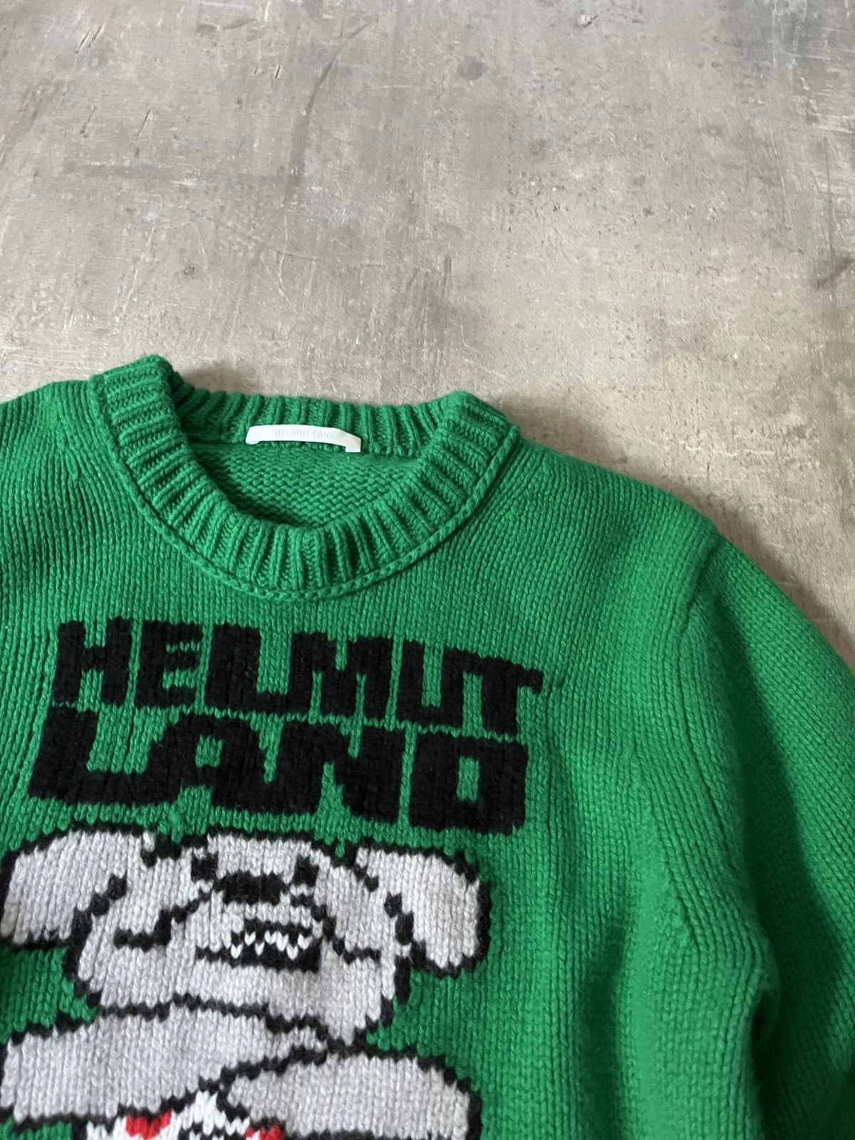 Helmut Lang Helmut Lang F/W 2020 wool green sweater Size US L / EU 52-54 / 3 - 4 Thumbnail