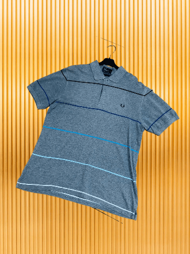 Fred Perry × Vintage Vintage Fred Perry Stripe Polo Shirt Size US M / EU 48-50 / 2 - 1 Thumbnail