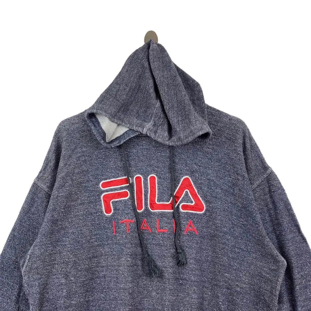 Fila × Vintage Vintage 90’ FILA ITALIA Embroidered Logo Hoodie Sweatshirt Size M / US 6-8 / IT 42-44 - 2 Thumbnail