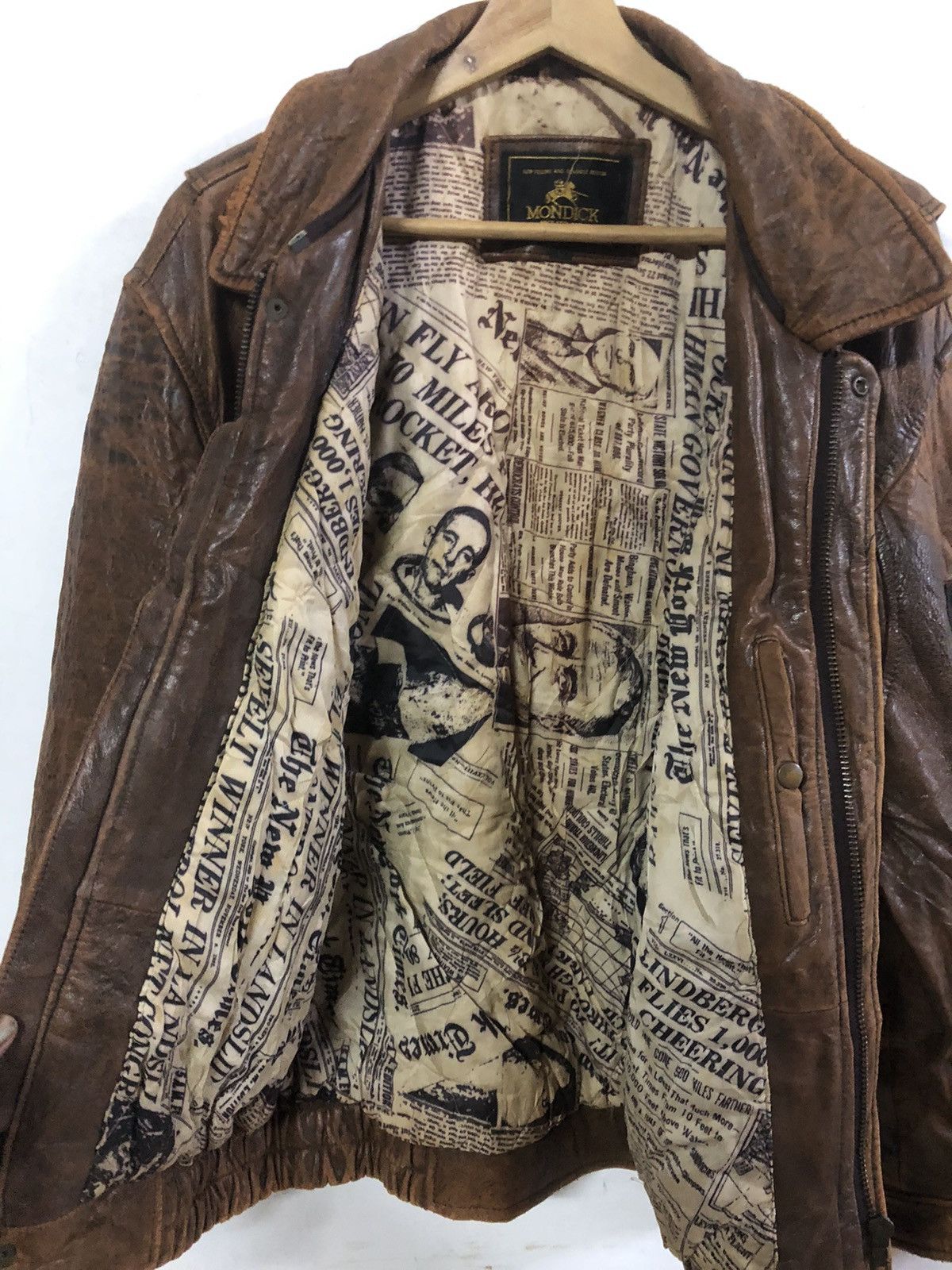 Japanese Brand × Vintage Vintage Mondick Leather Jacket Zipper Size US M / EU 48-50 / 2 - 10 Thumbnail