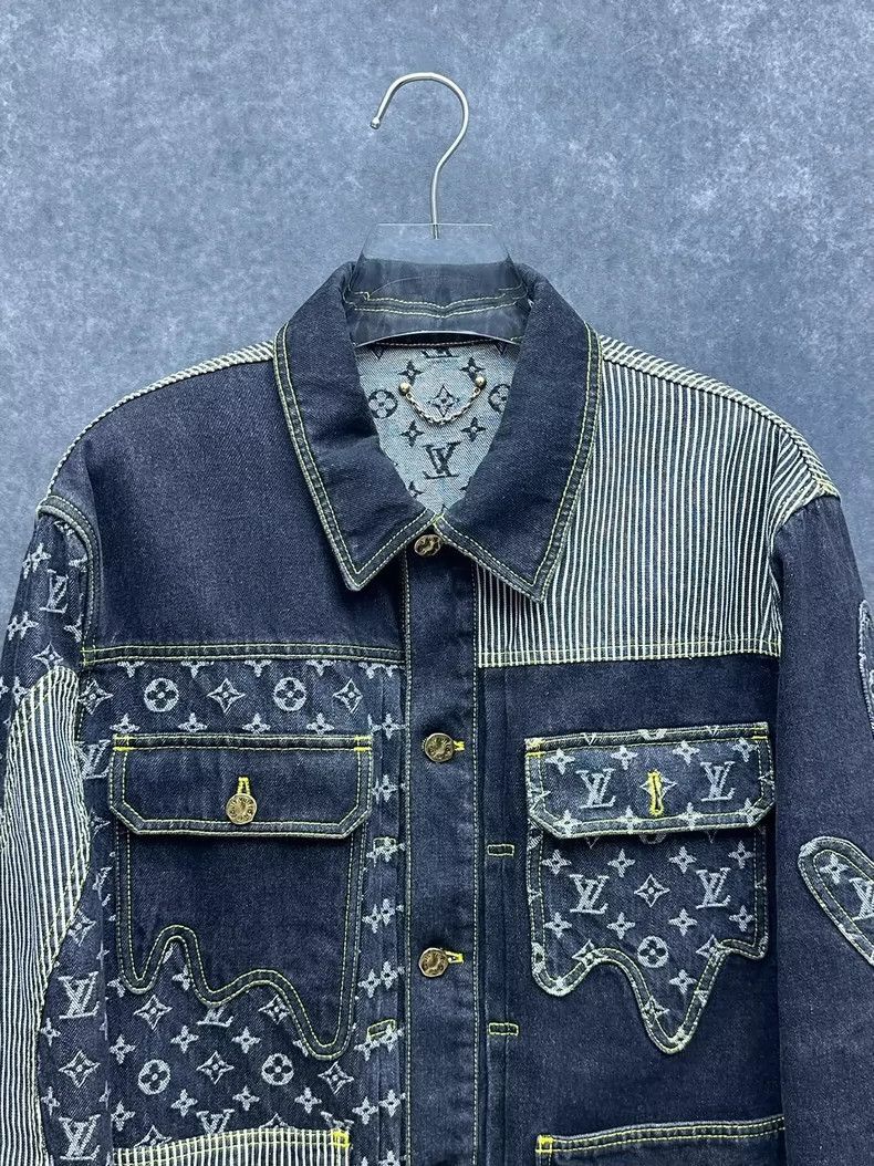 Louis Vuitton Louis Vuitton Louis Vuitton Deconstructed Denim Jacket for Size US L / EU 52-54 / 3 - 8 Thumbnail