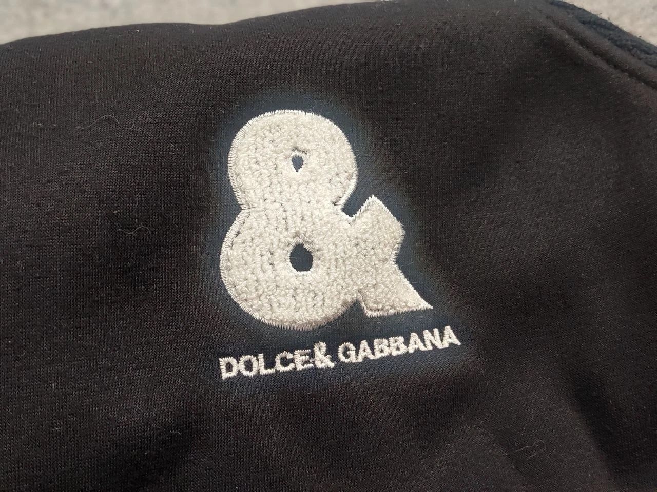 Vintage Vintage Dolce & Gabbana Logo Black ribbed Light Jacket Y2K Size US M / EU 48-50 / 2 - 8 Thumbnail