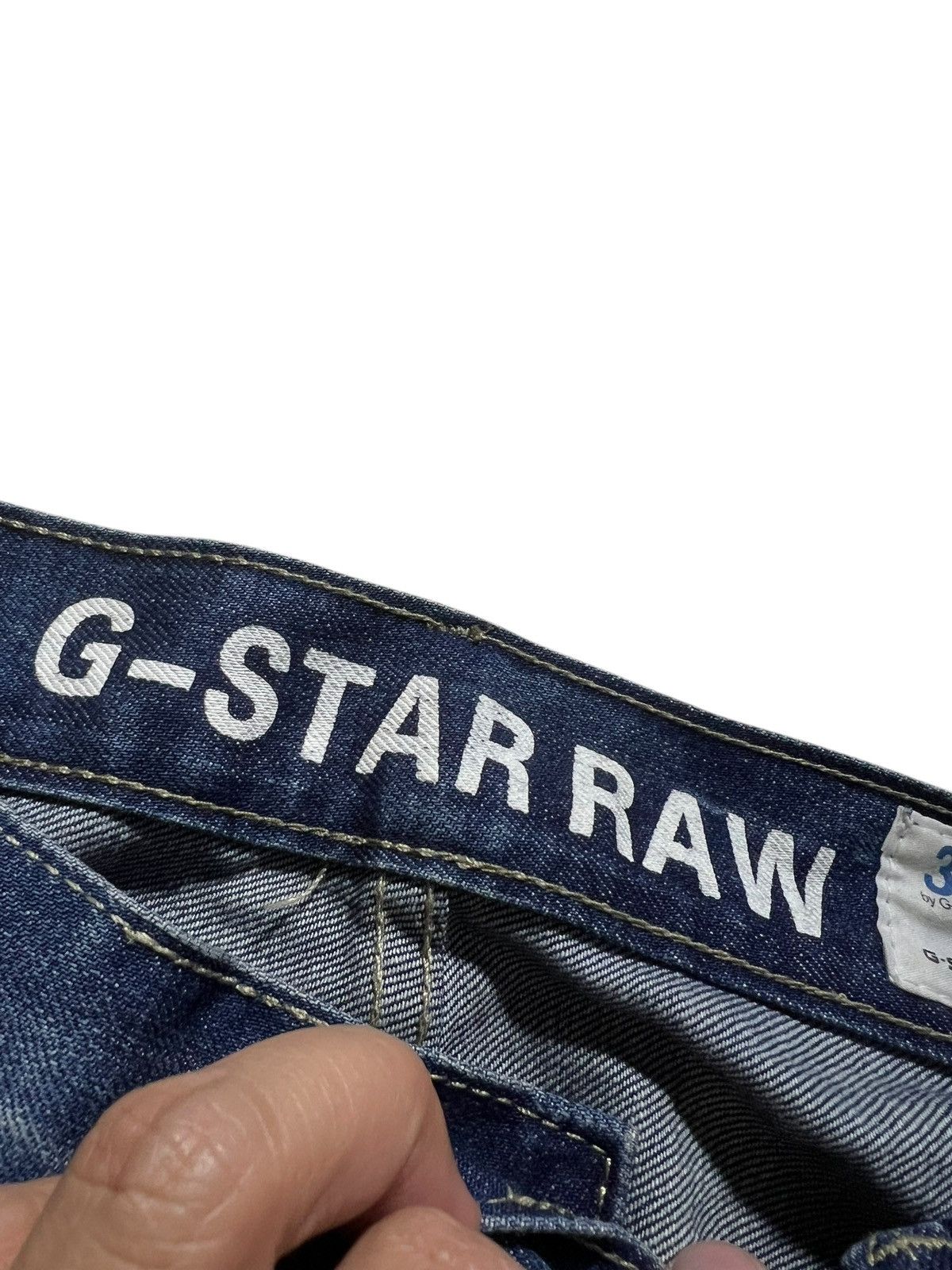 G-Star × If Six Was Nine 💥Punk💥G-star Raw 3301 Distress Blue Jeans Size US 32 / EU 48 - 12 Thumbnail