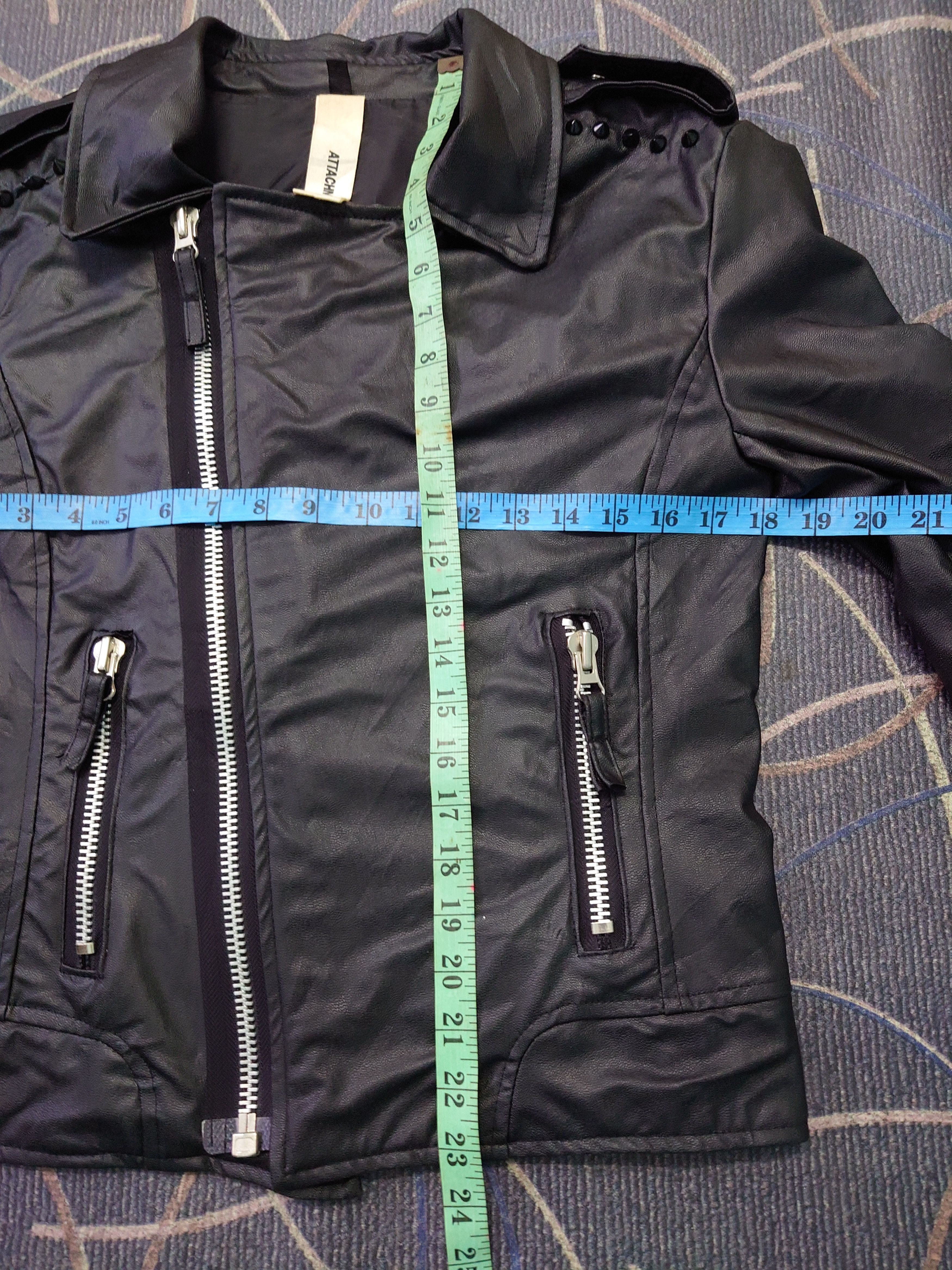 Attachment ATTACHMENT Kazuyuki Kumagai Asymmetrical Rider Jacket Size M / US 6-8 / IT 42-44 - 8 Thumbnail