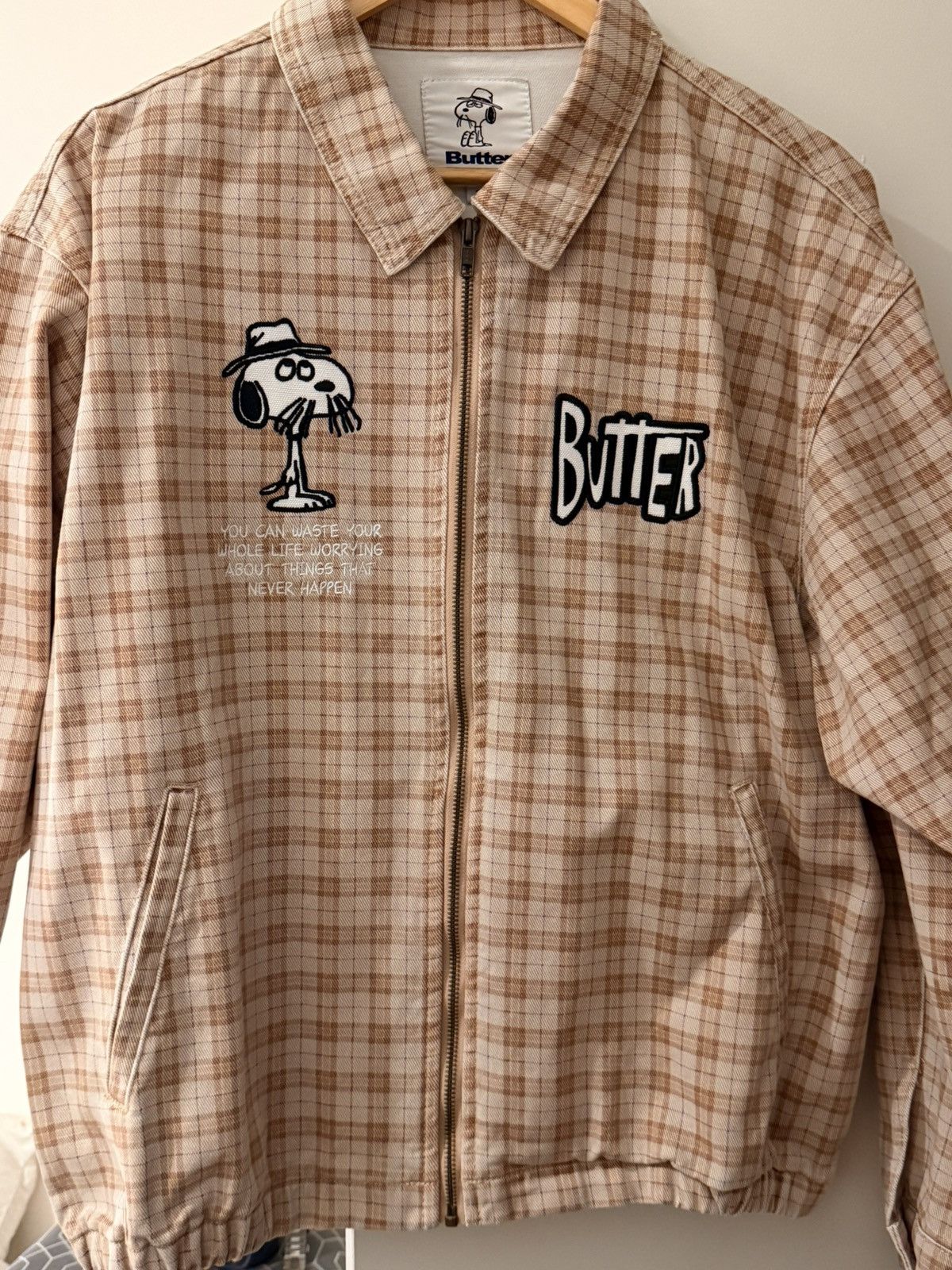 Butter Goods Butter Goods x Peanuts Snoopy Plaid Zip Jacket Rare Size US S / EU 44-46 / 1 - 1 Thumbnail