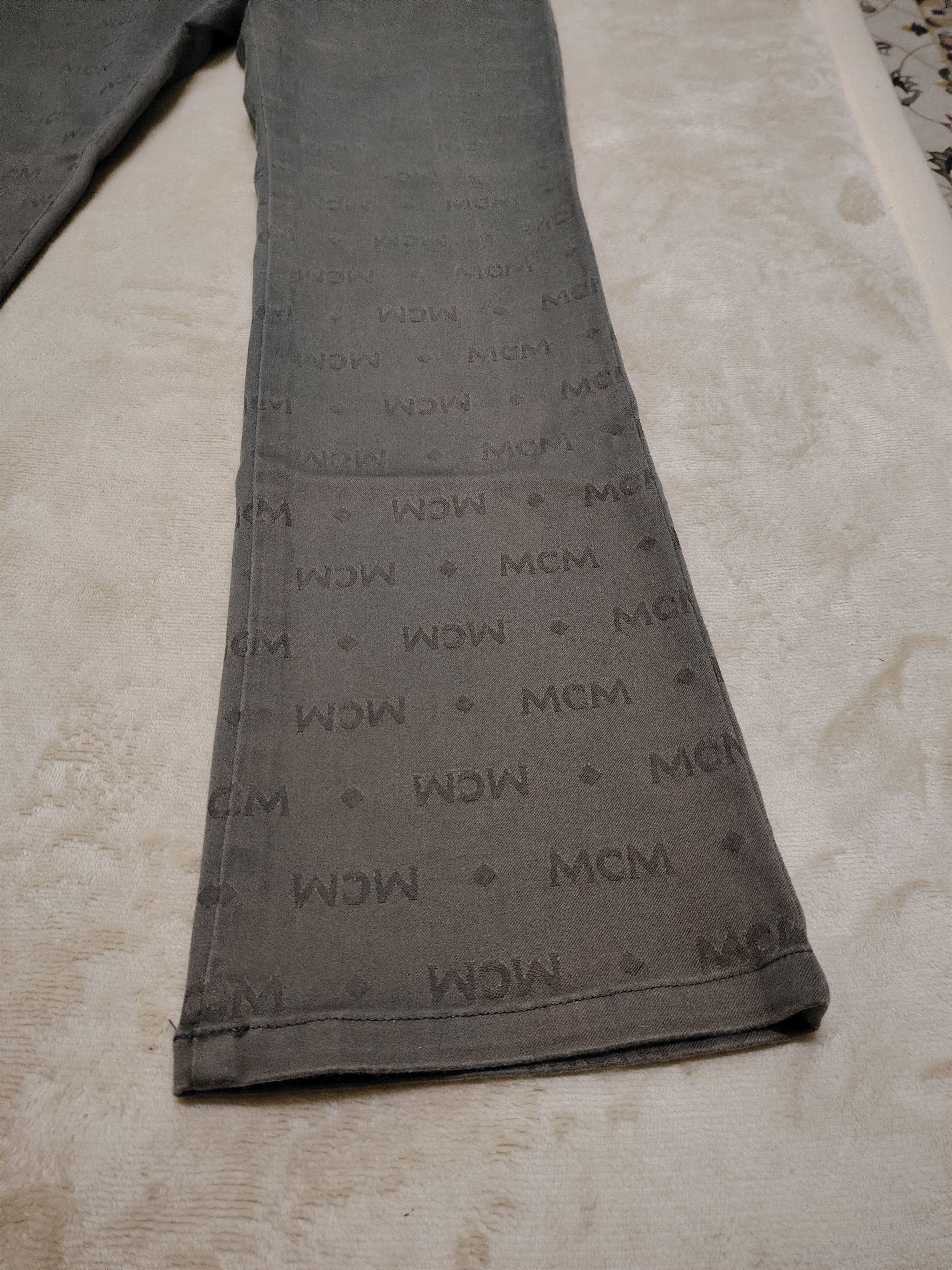 MCM VINTAGE MCM LEGERE MONOGRAM STRETCHABLE JEANS SUN FADED Size US 29 - 7 Thumbnail